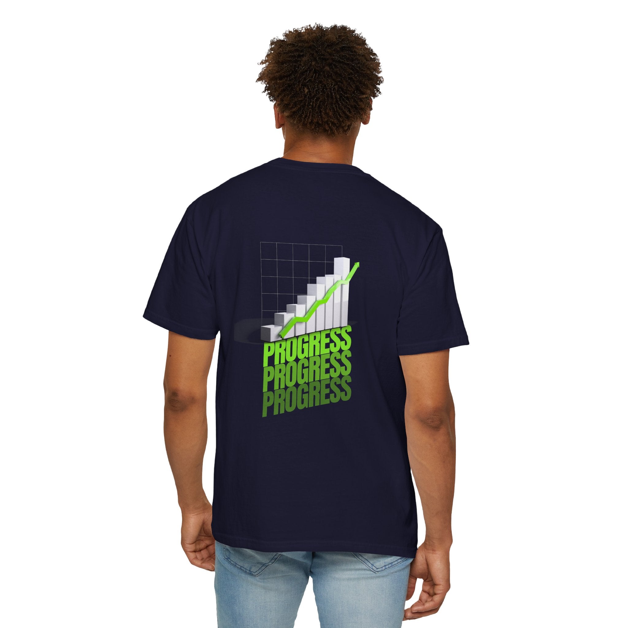 Progress Bar T-Shirt — Motivational 'PROGRESS' Graphic Tee