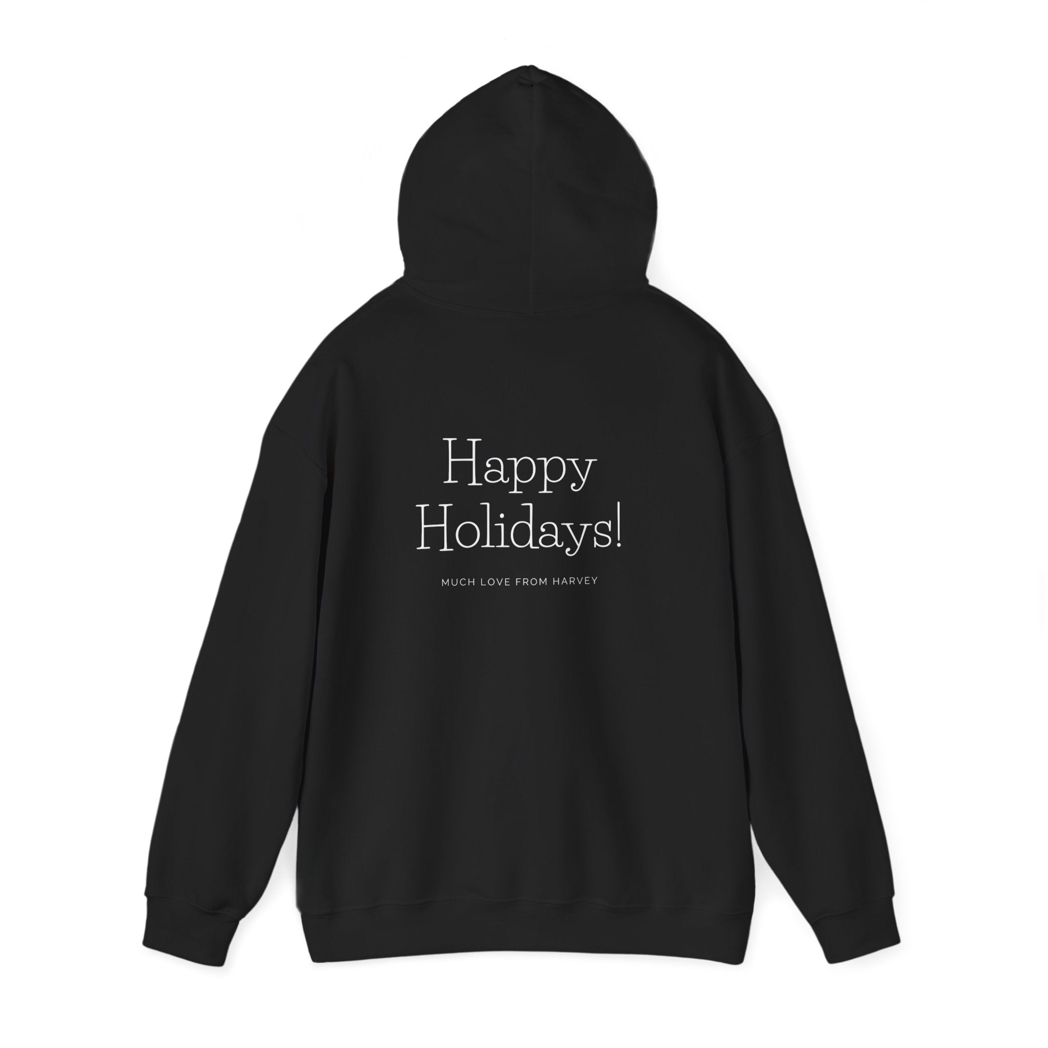 Happy Holidays Hoodie — Minimal Holiday Message Pullover