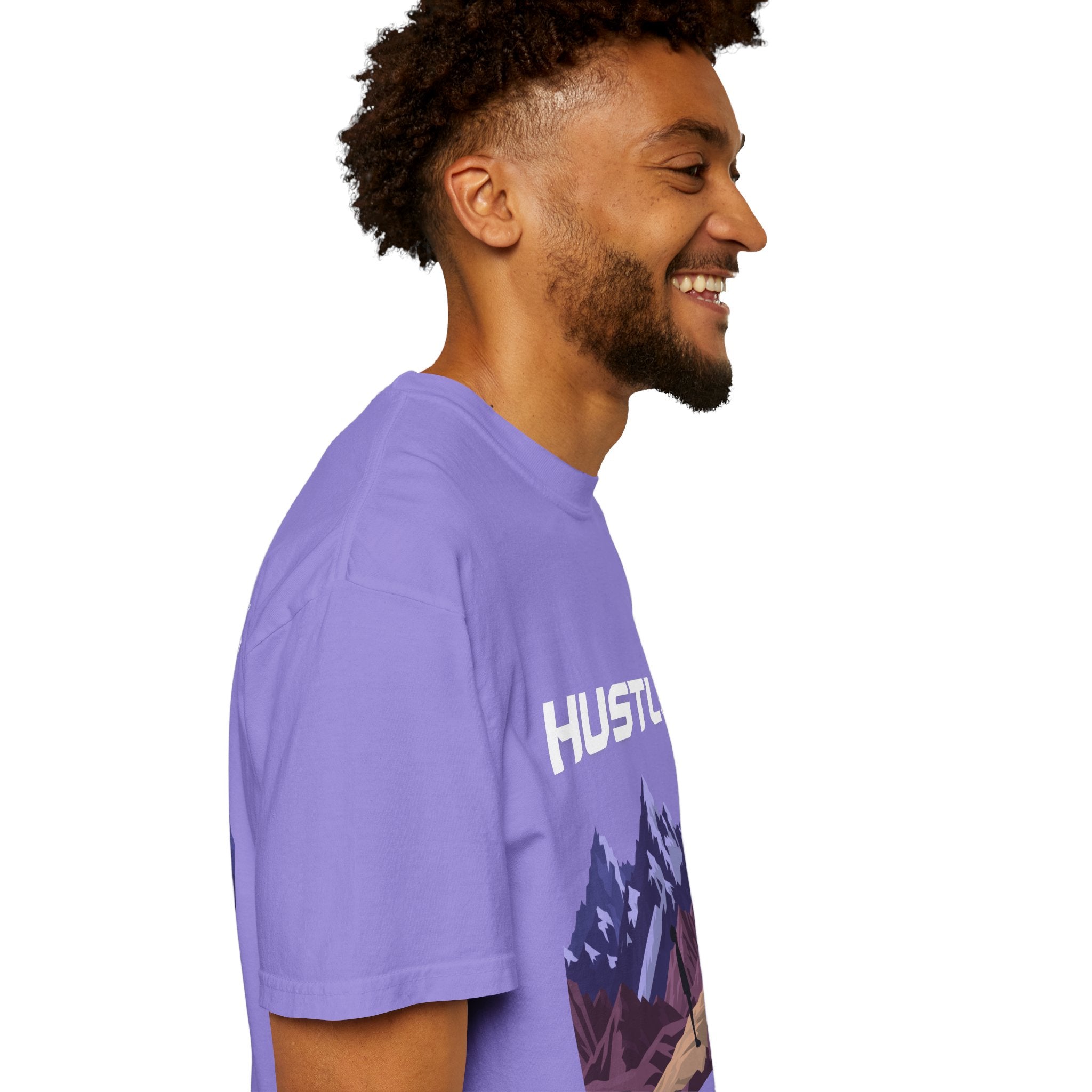 Hustle Mountain T-Shirt — Adventure Motivational Graphic Tee
