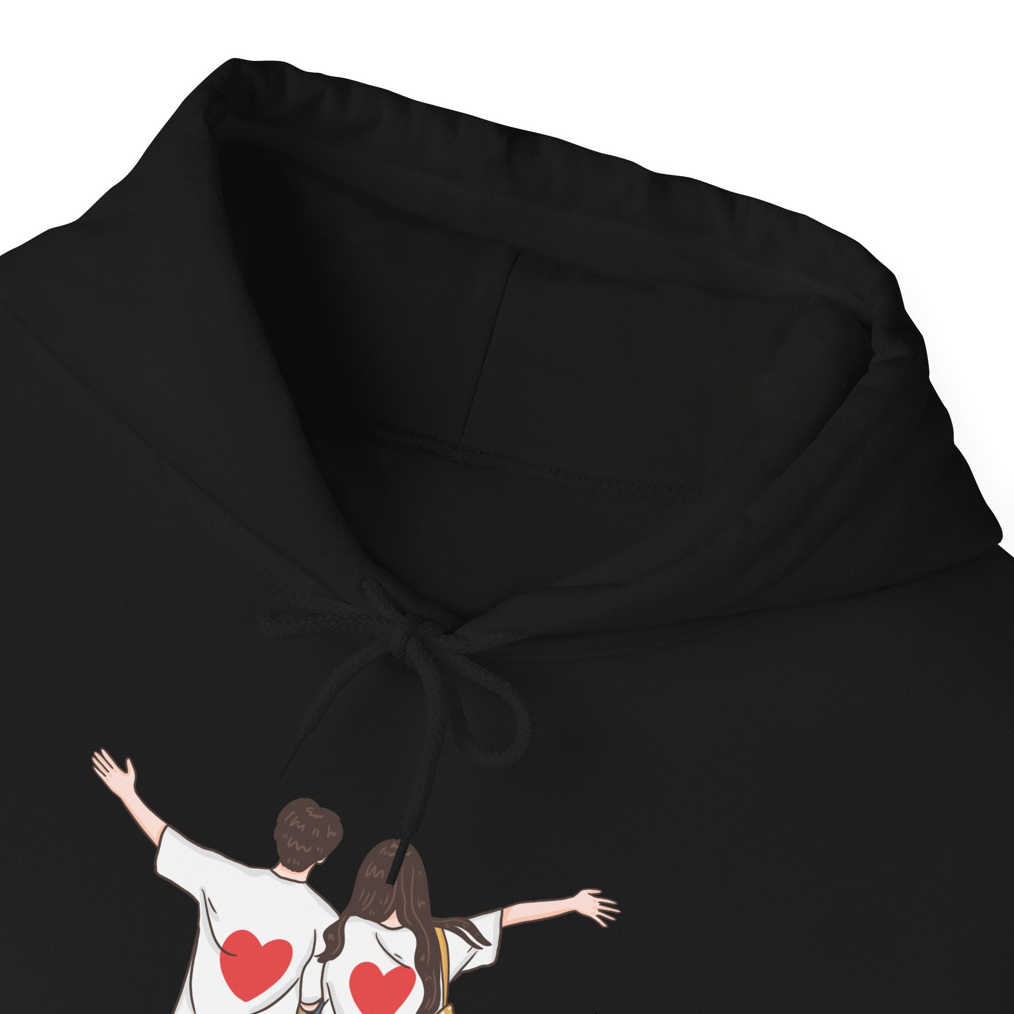 Cute Couples Hoodie — "You Are Mine" Matching Heart Back Design