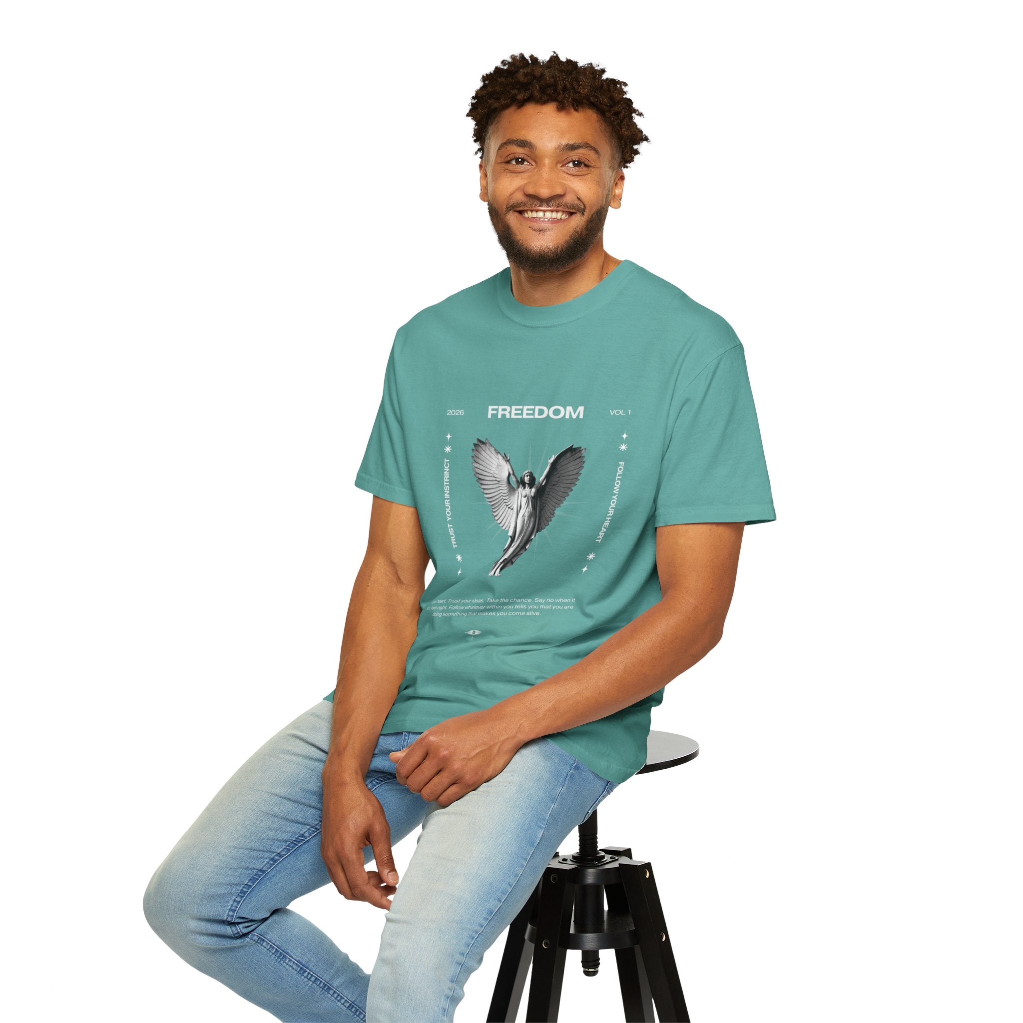Freedom Angel Graphic T‑Shirt