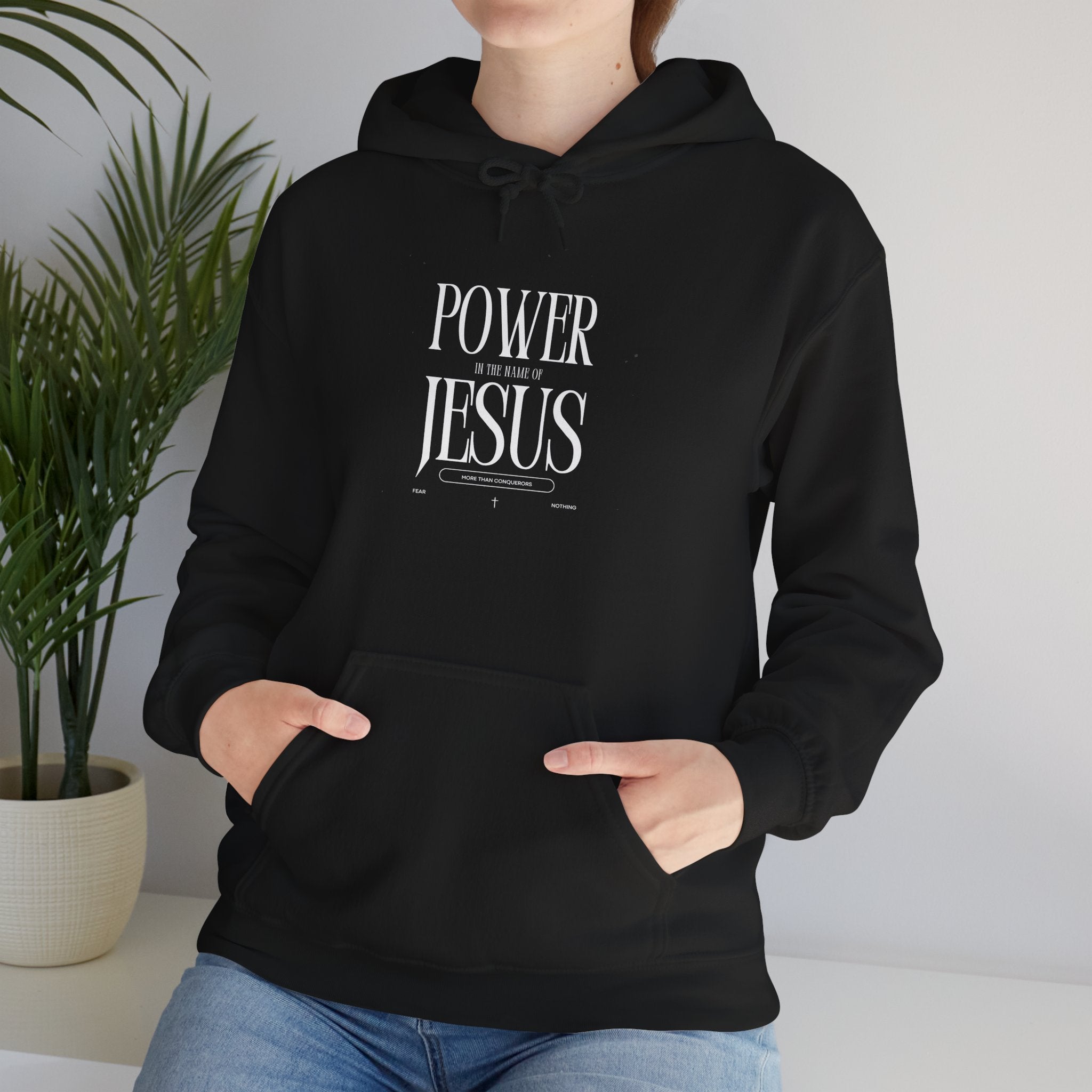 Power In The Name Of Jesus Hoodie — Christian Faith Graphic Sweatshirt