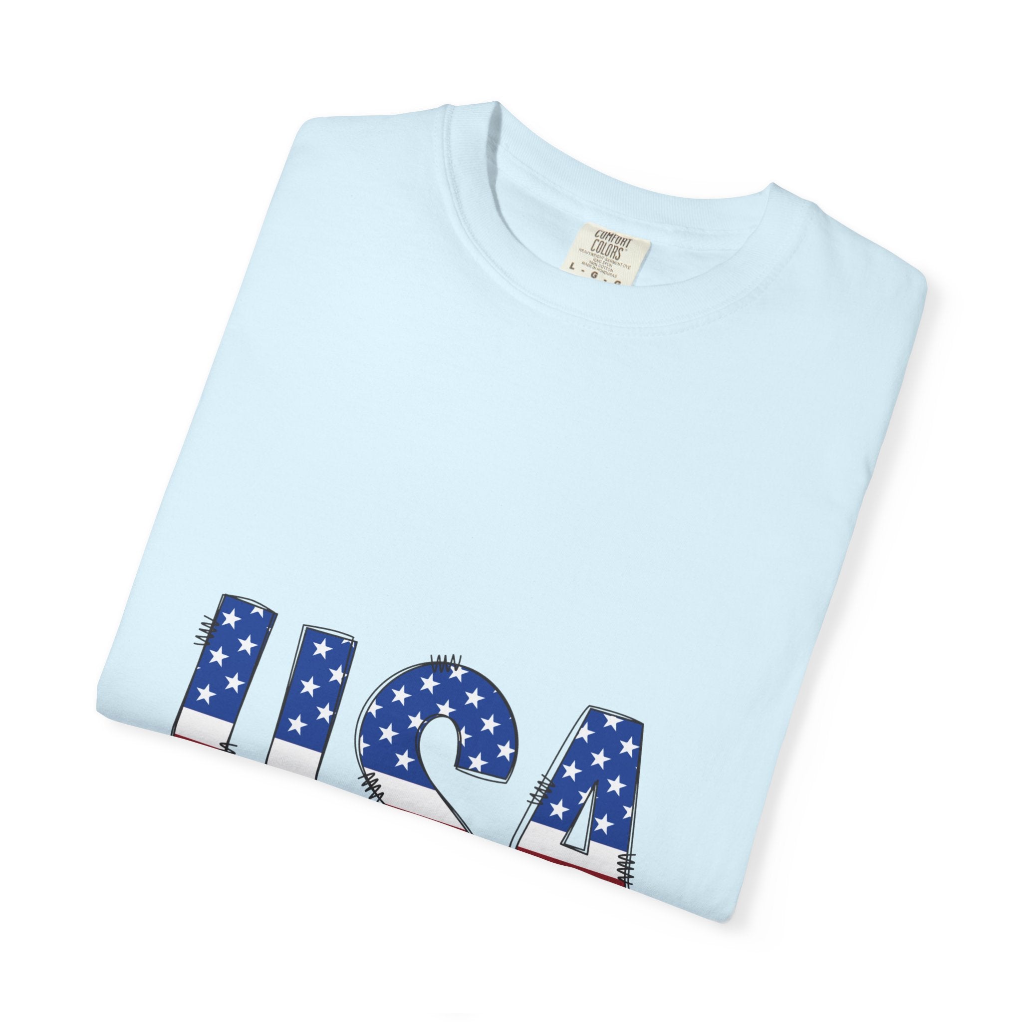 USA Flag Graphic T-Shirt — Patriotic Fourth of July Tee