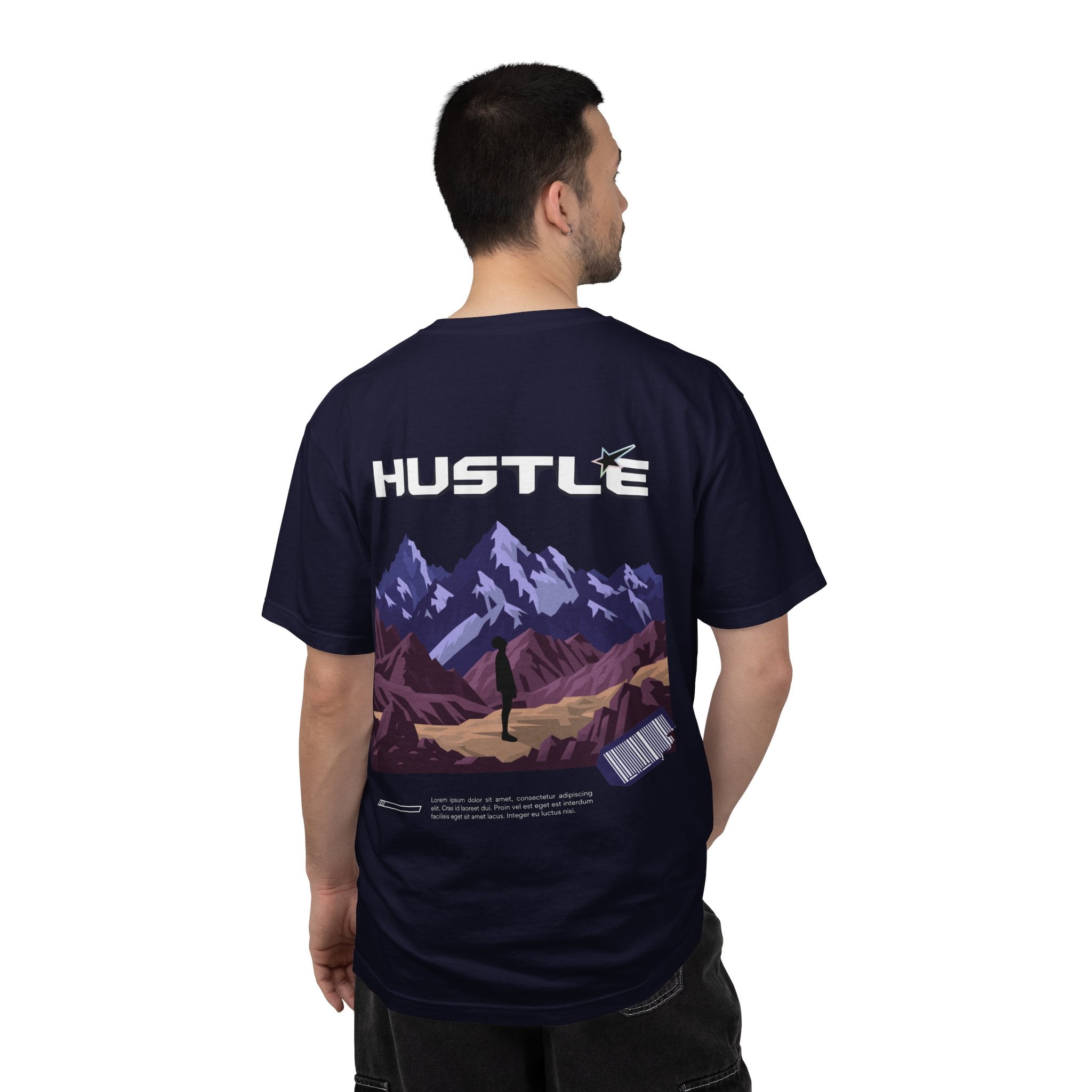 Hustle Mountain T-Shirt — Adventure Motivational Graphic Tee