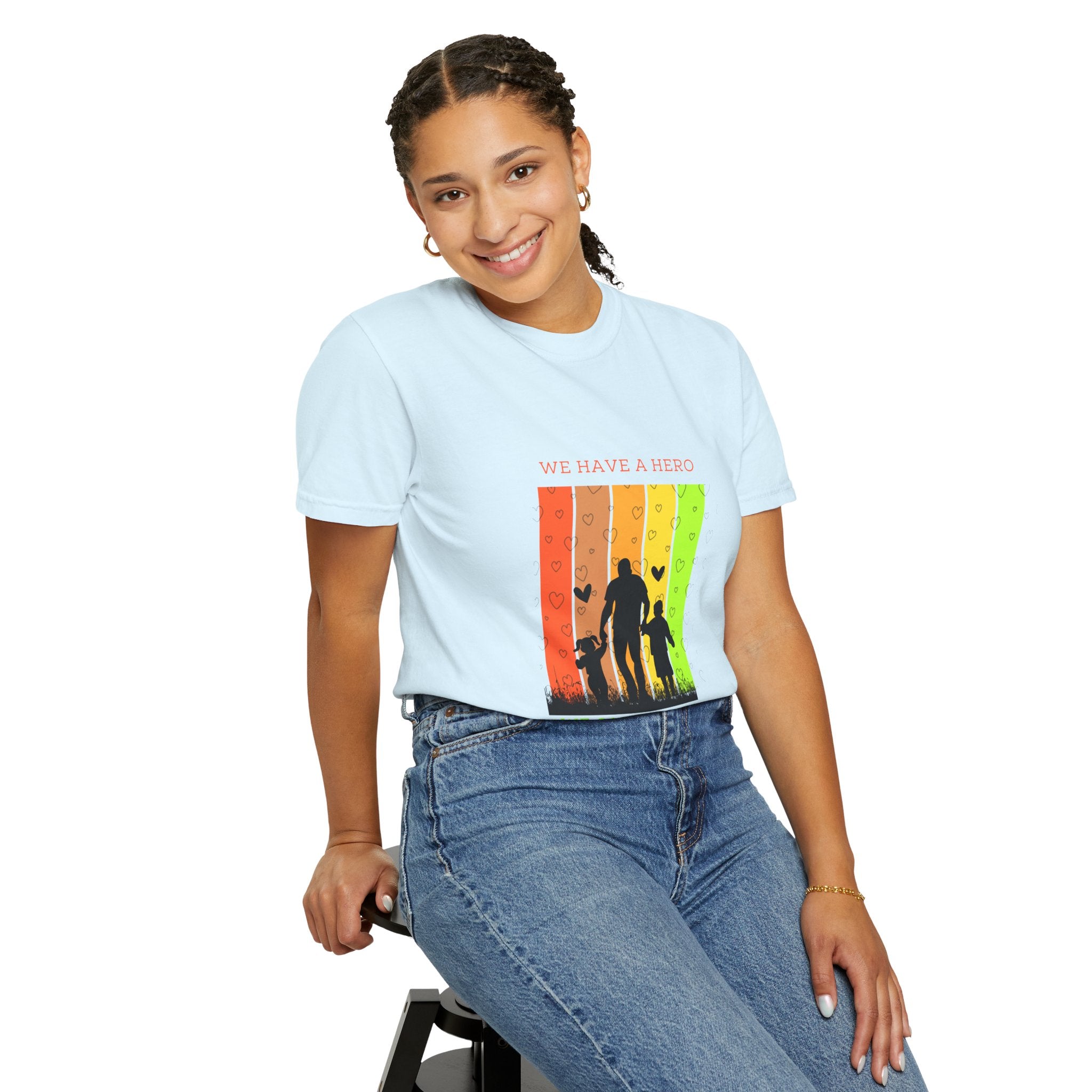 We Have a Hero Family Silhouette T-Shirt