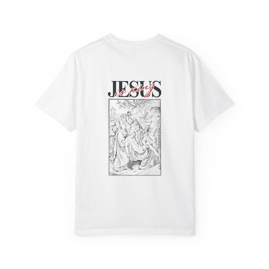 Jesus Sketch Graphic T-Shirt — Vintage Bible Art Faith Tee