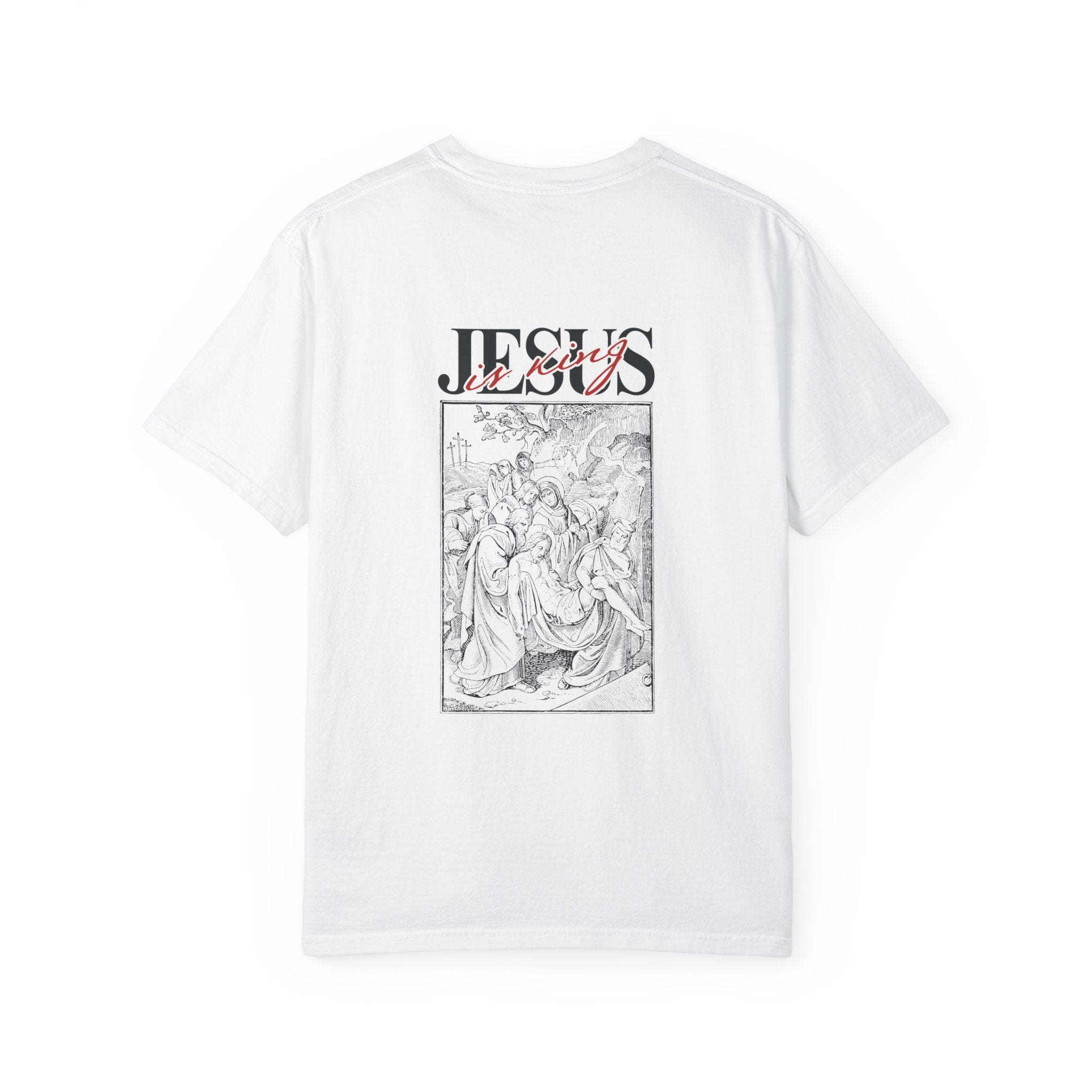 Jesus Sketch Graphic T-Shirt — Vintage Bible Art Faith Tee