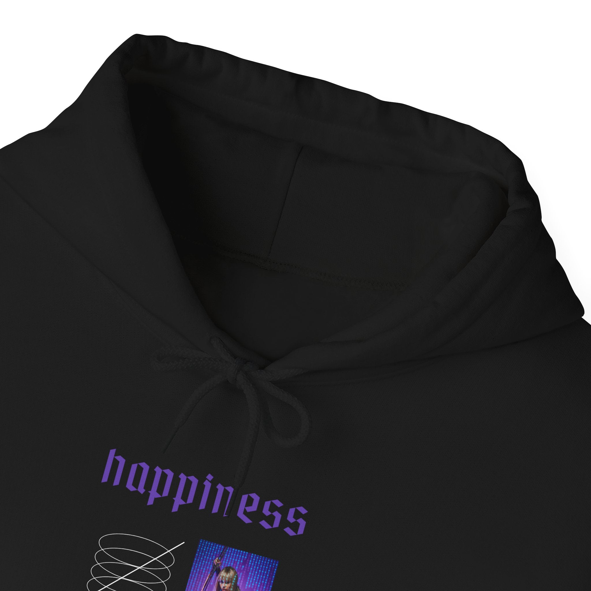 Hoodie — 'happiness' Vaporwave Graphic Pullover