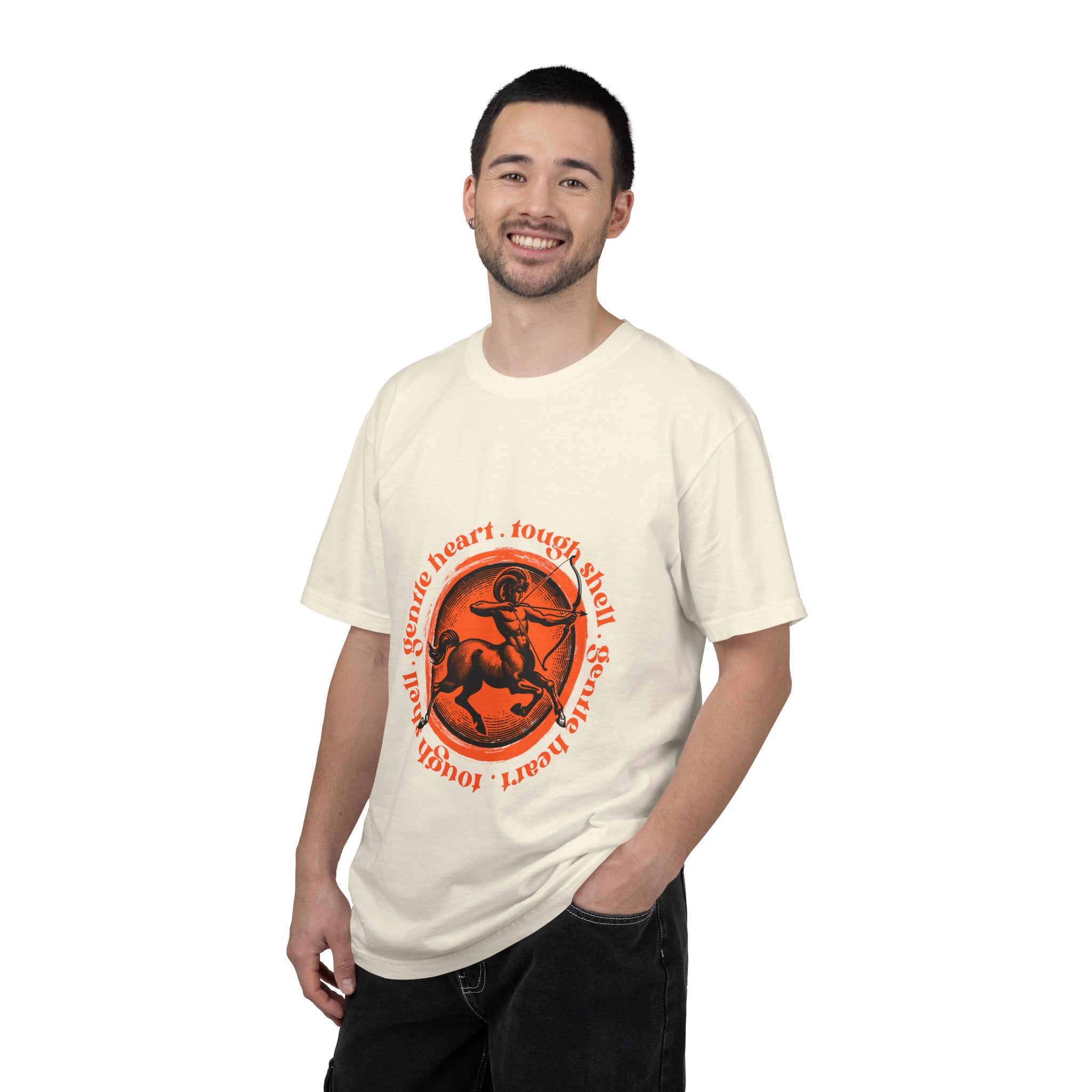 Aries Ram Graphic T-Shirt — "Gentle Heart, Tough Soul" Zodiac Tee