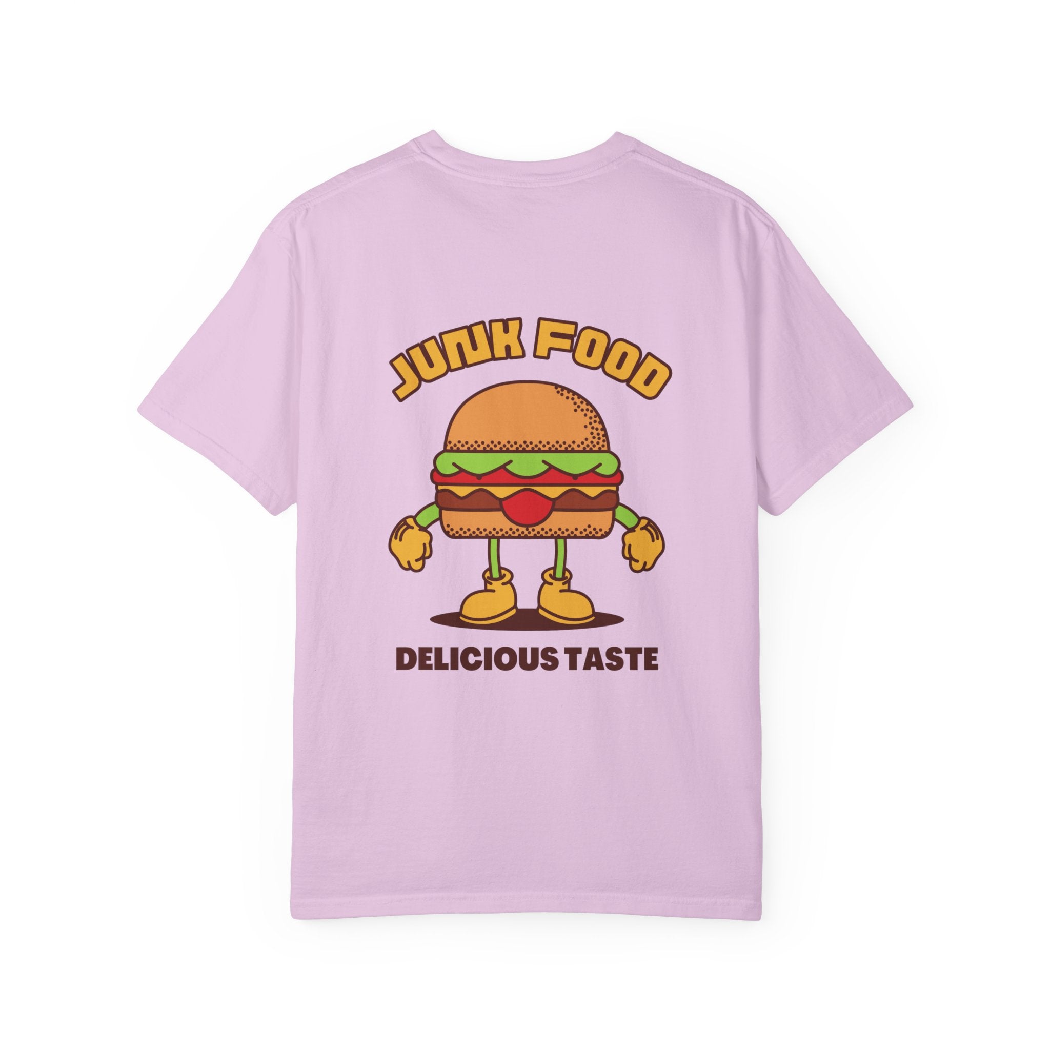 Junk Food Burger T-Shirt — Cute Retro ‘Delicious Taste’ Graphic Tee