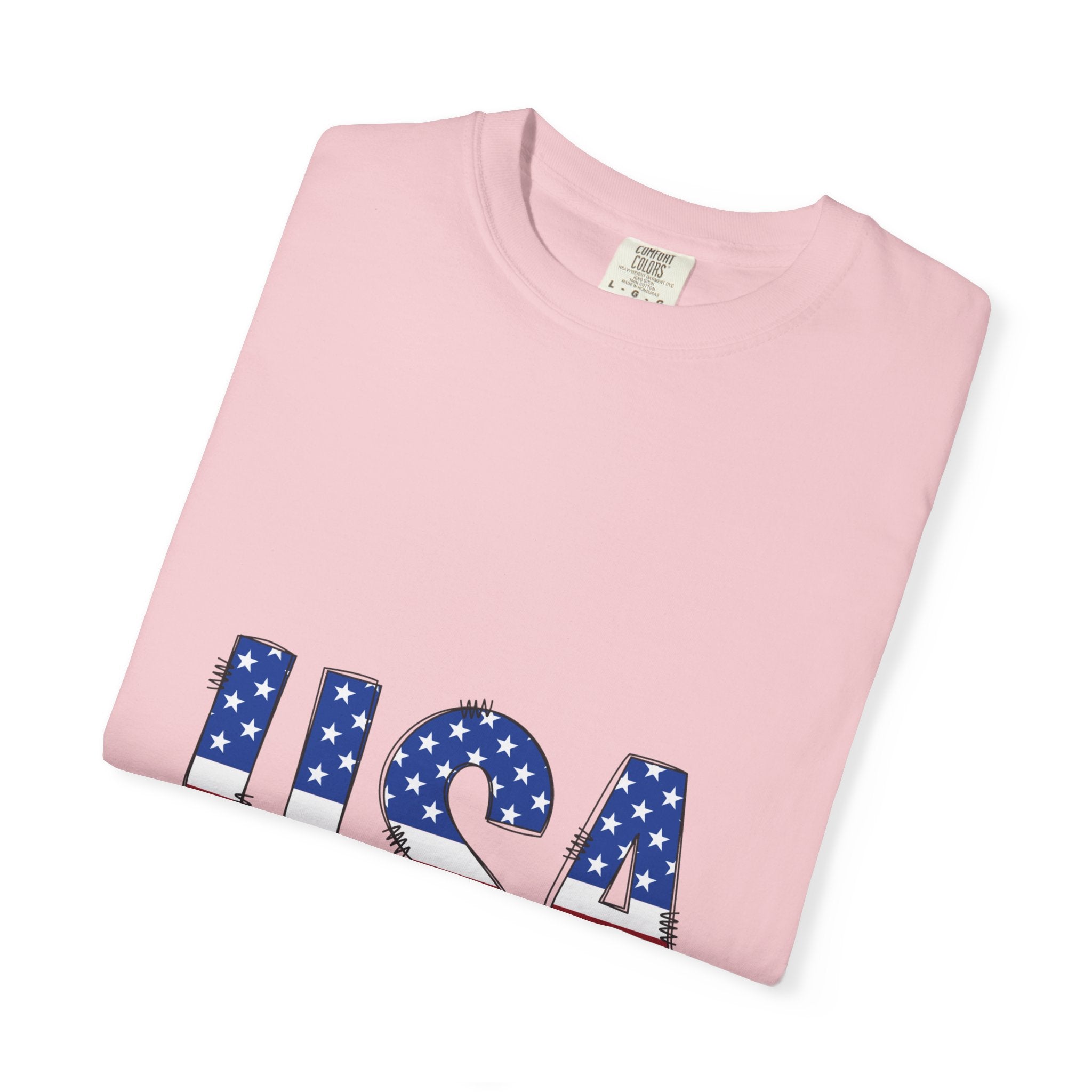 USA Flag Graphic T-Shirt — Patriotic Fourth of July Tee