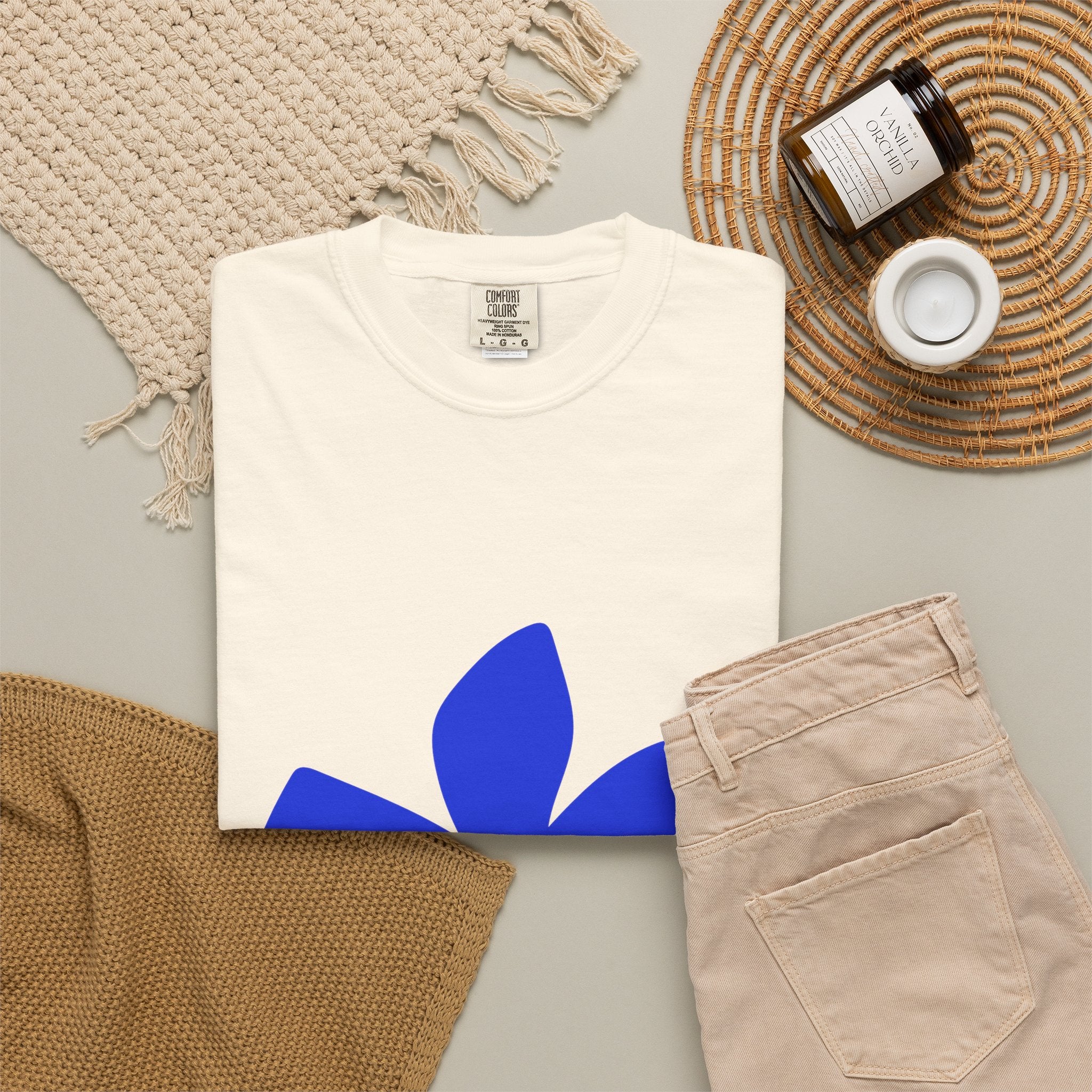 Aquarius Zodiac T-Shirt — Bold Blue Symbol, January 20–February 18 Astrology Tee