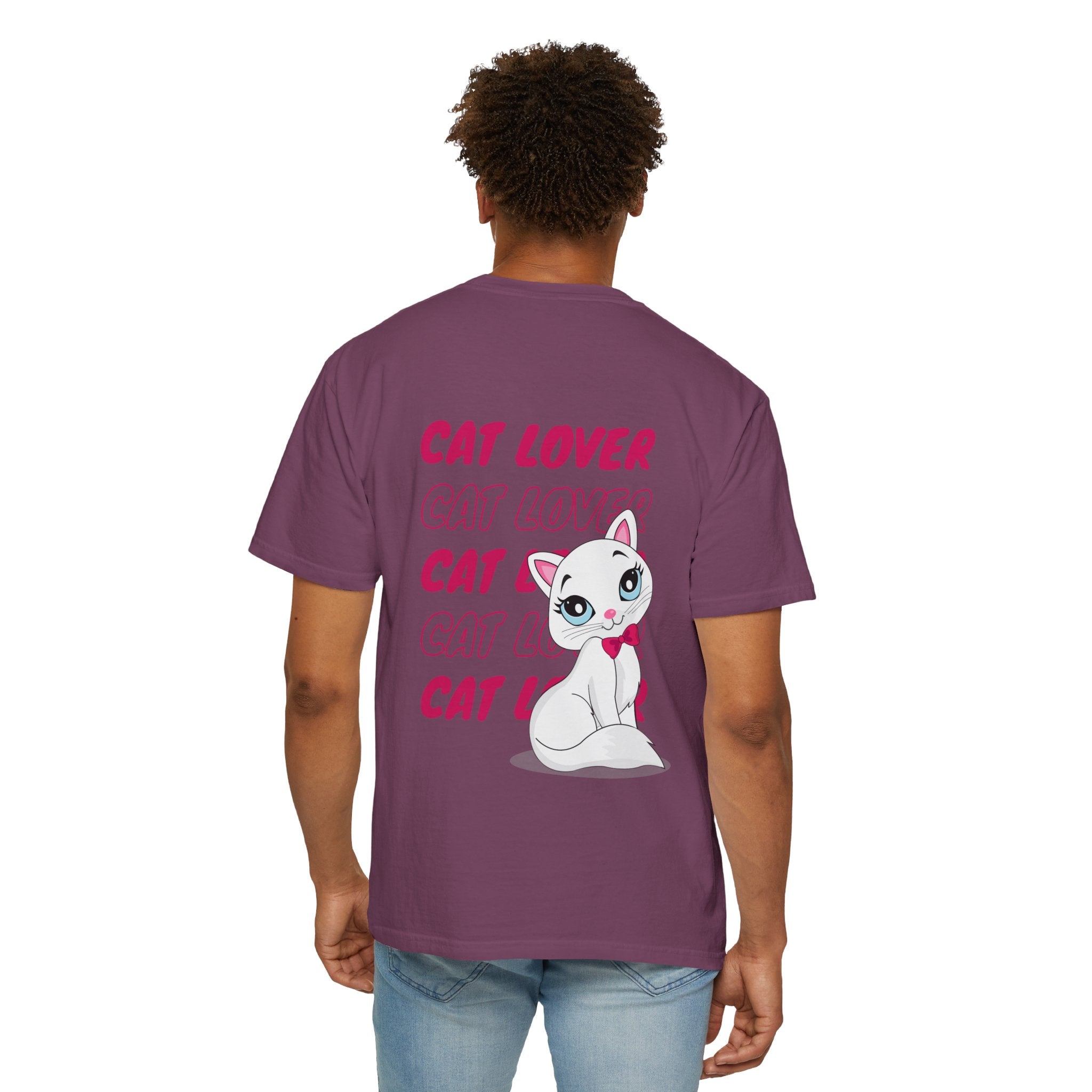 Cat Lover T-Shirt — Cute White Kitten Graphic Tee for Cat Moms & Fans