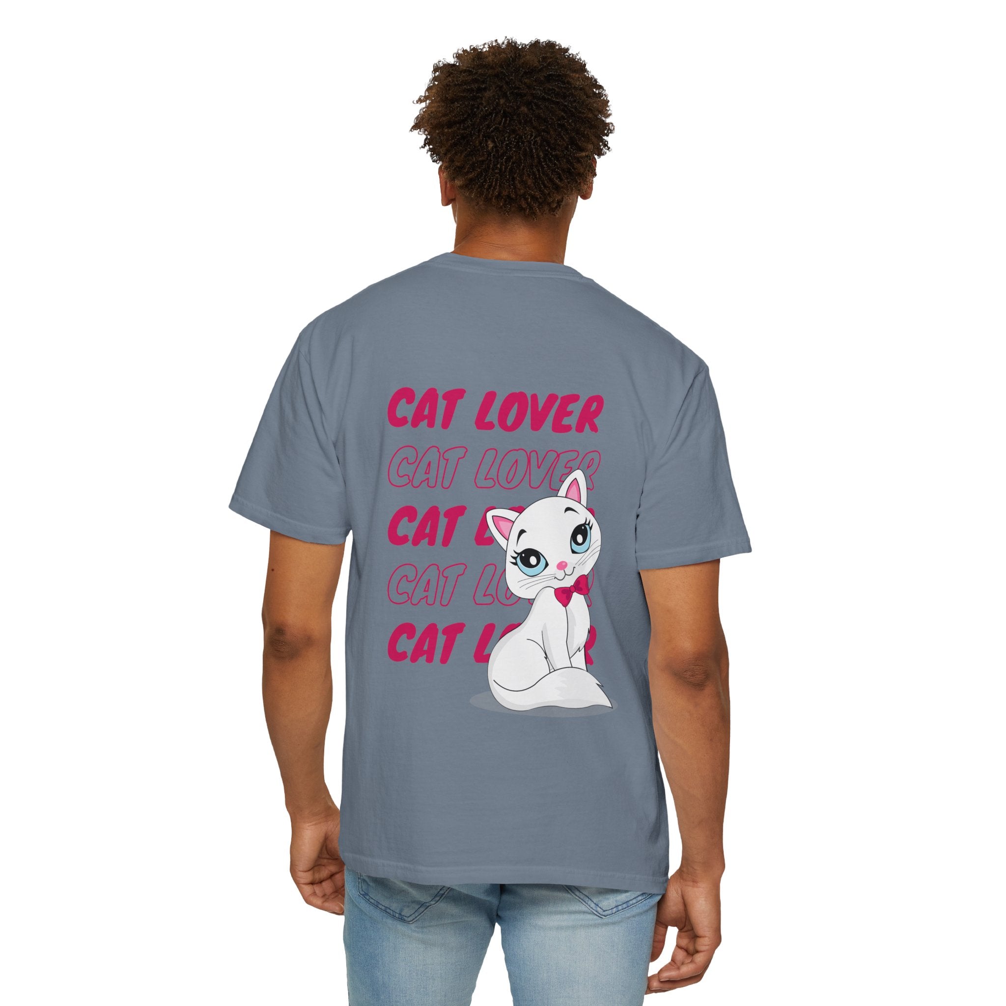 Cat Lover T-Shirt — Cute White Kitten Graphic Tee for Cat Moms & Fans