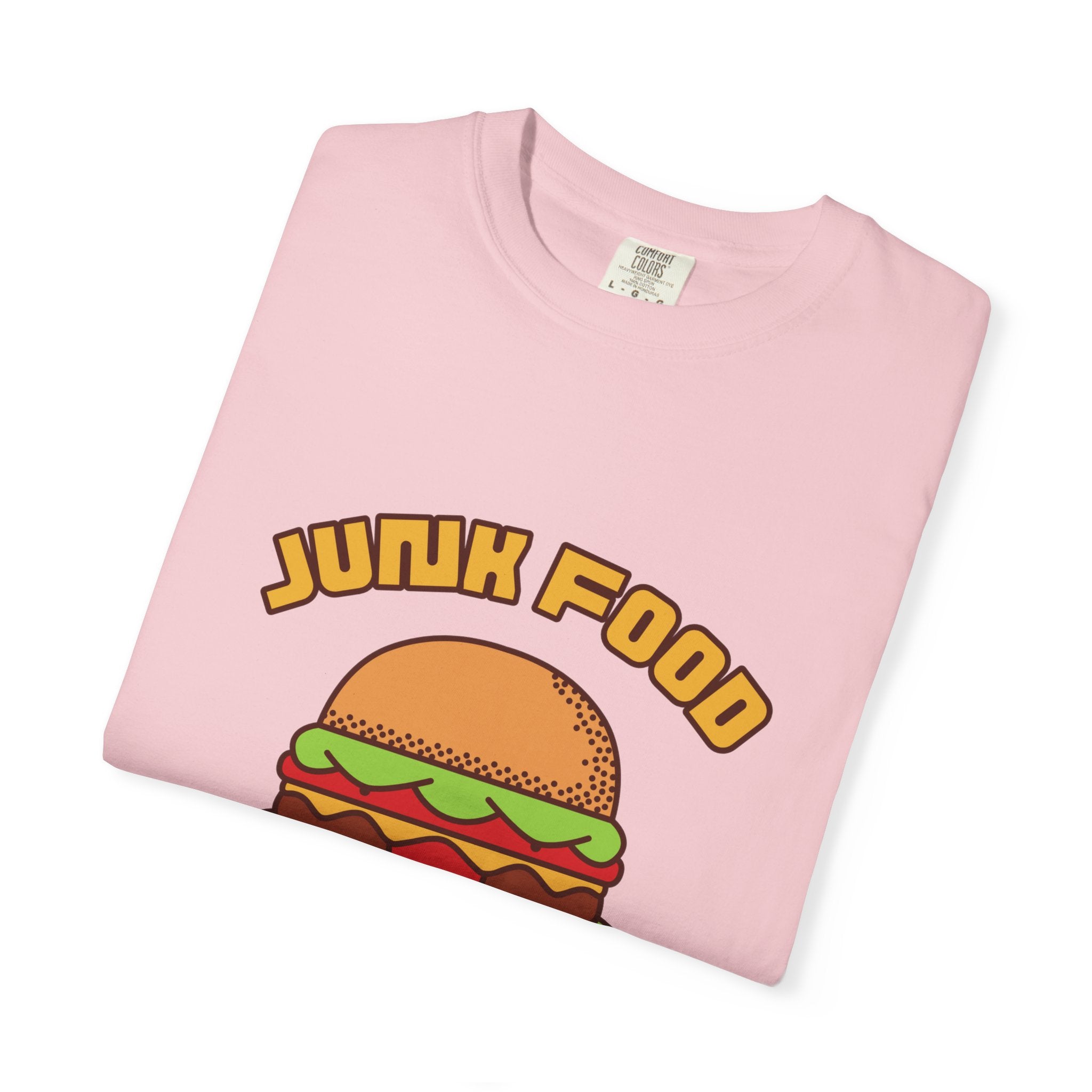 Junk Food Burger T-Shirt — Cute Retro ‘Delicious Taste’ Graphic Tee