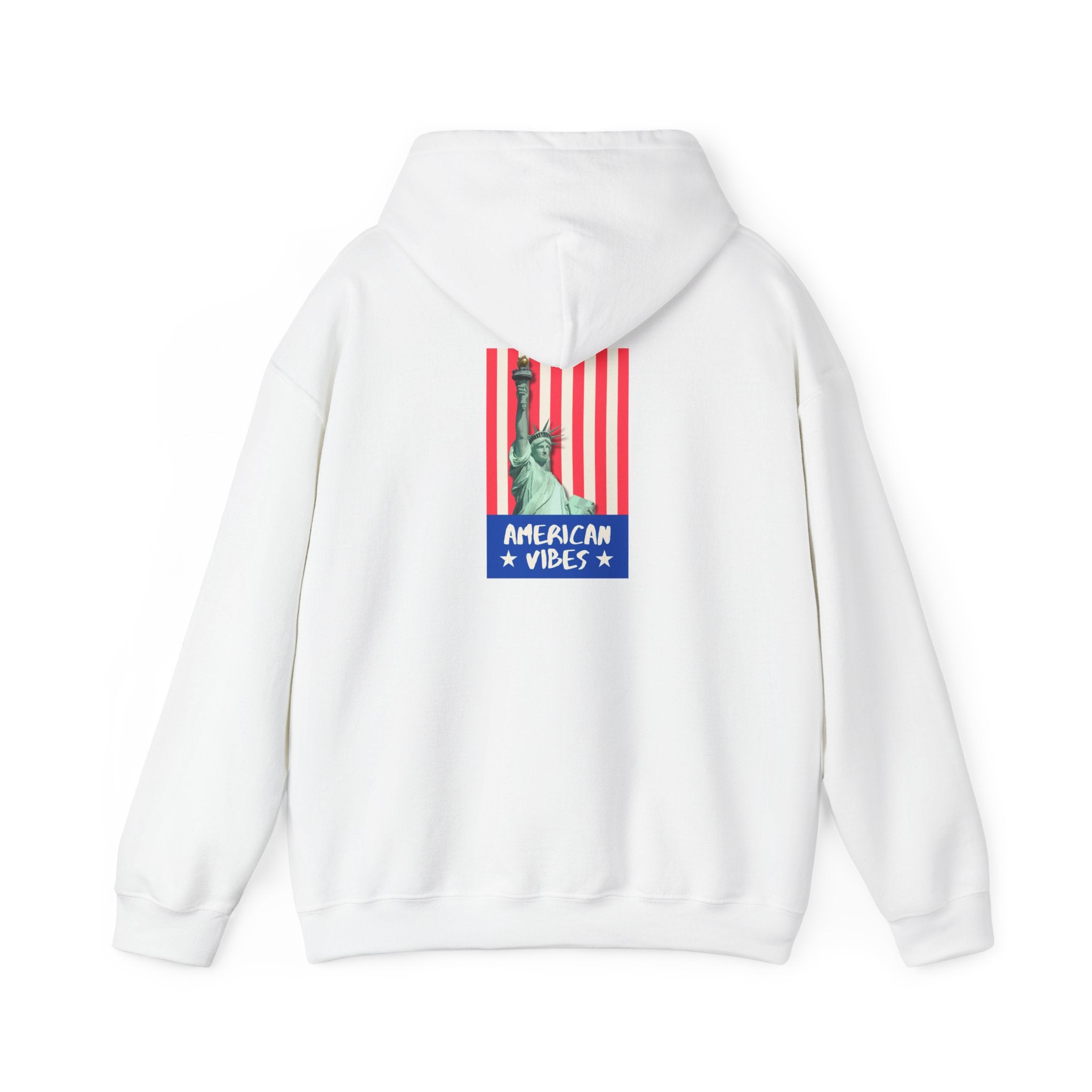 Liberty Statue Hoodie — "American Vibes" Patriotic Pullover