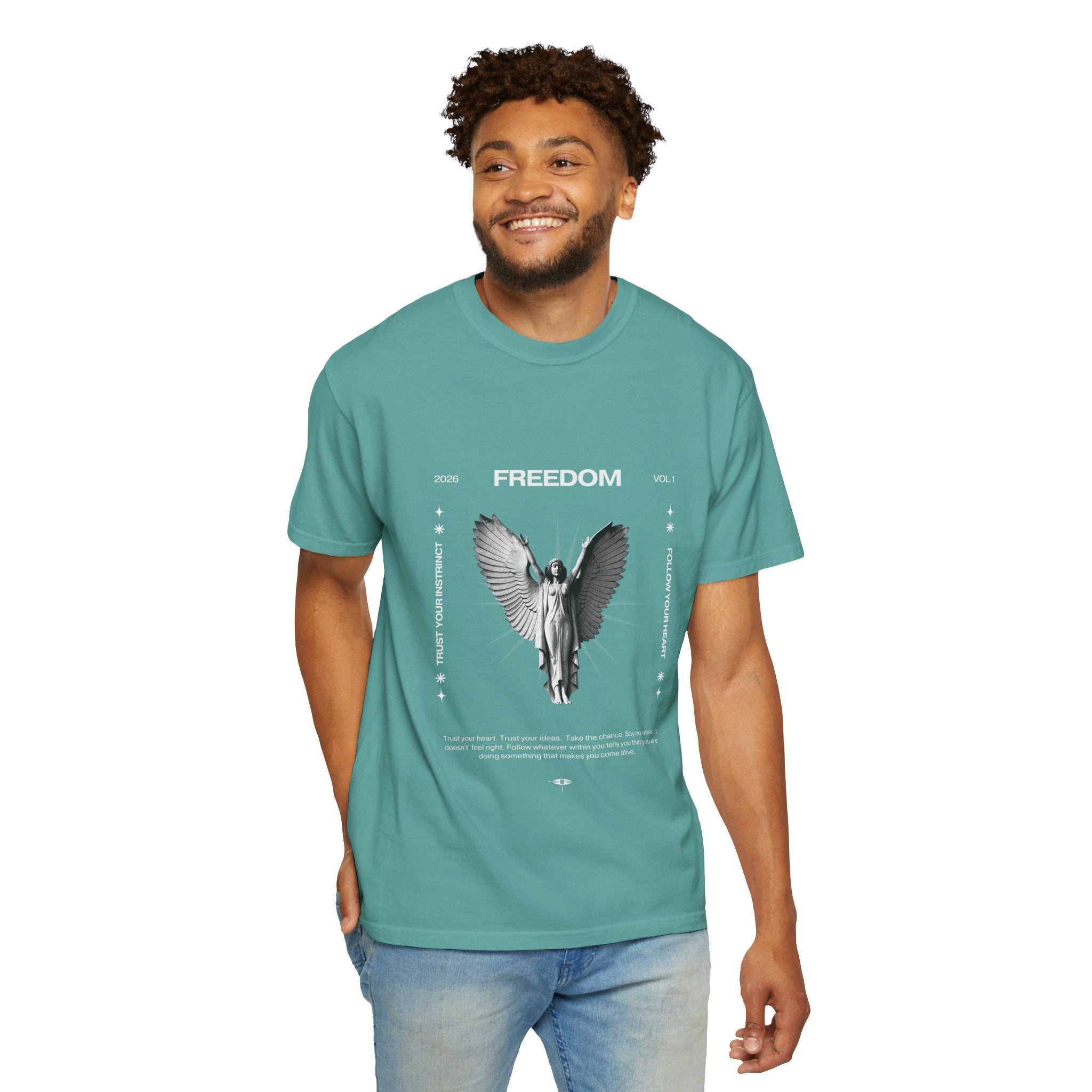 Freedom Angel Graphic T‑Shirt