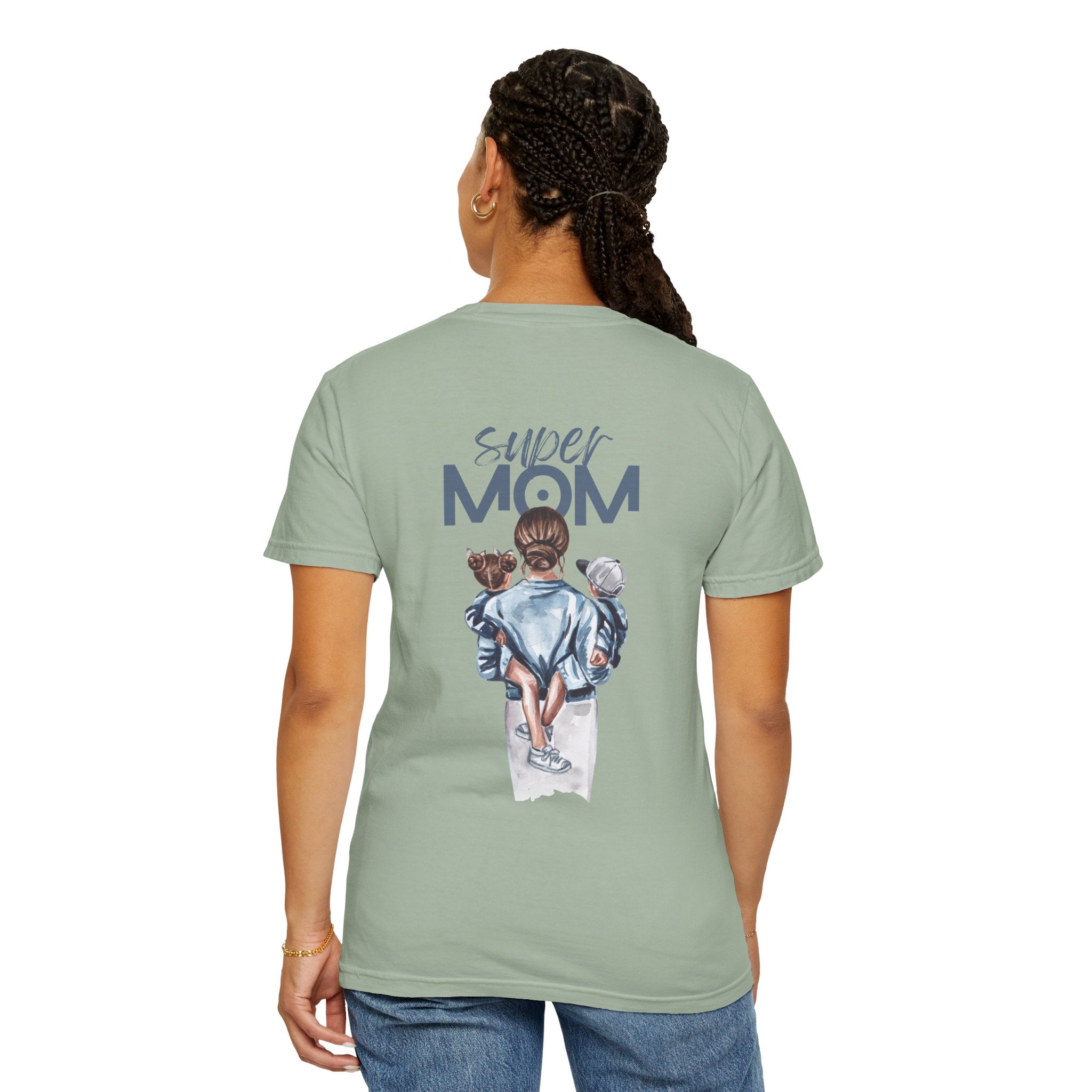 Super Mom T-Shirt — Mom with Kids Graphic Tee | Mother's Day Gift