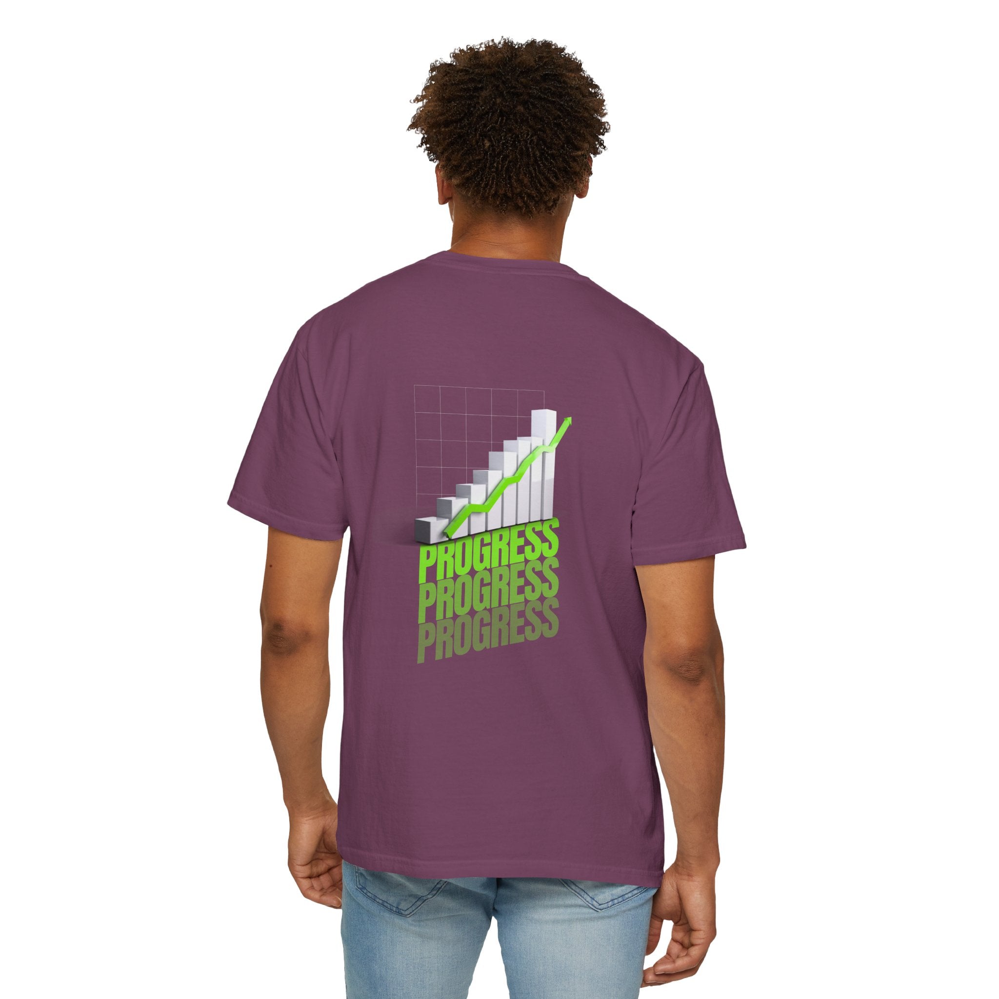 Progress Bar T-Shirt — Motivational 'PROGRESS' Graphic Tee