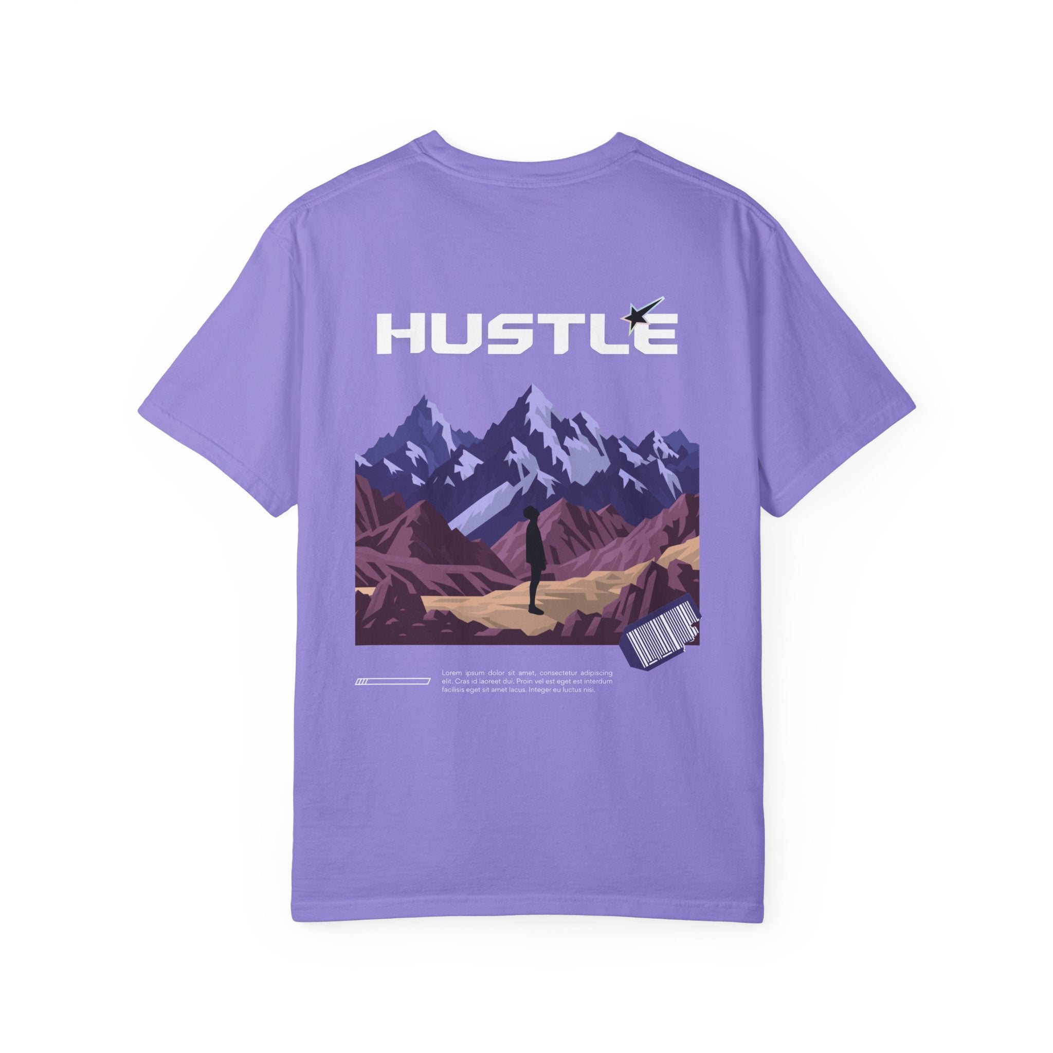 Hustle Mountain T-Shirt — Adventure Motivational Graphic Tee
