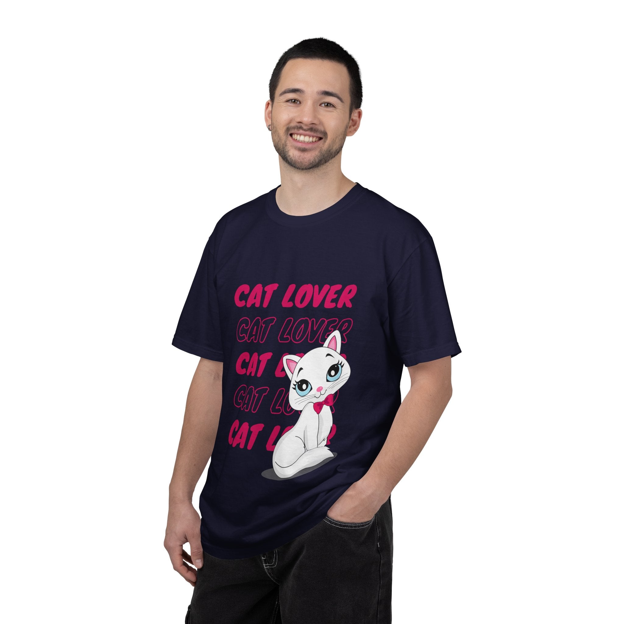 Cat Lover T-Shirt — Cute White Kitten Graphic Tee for Cat Moms & Fans