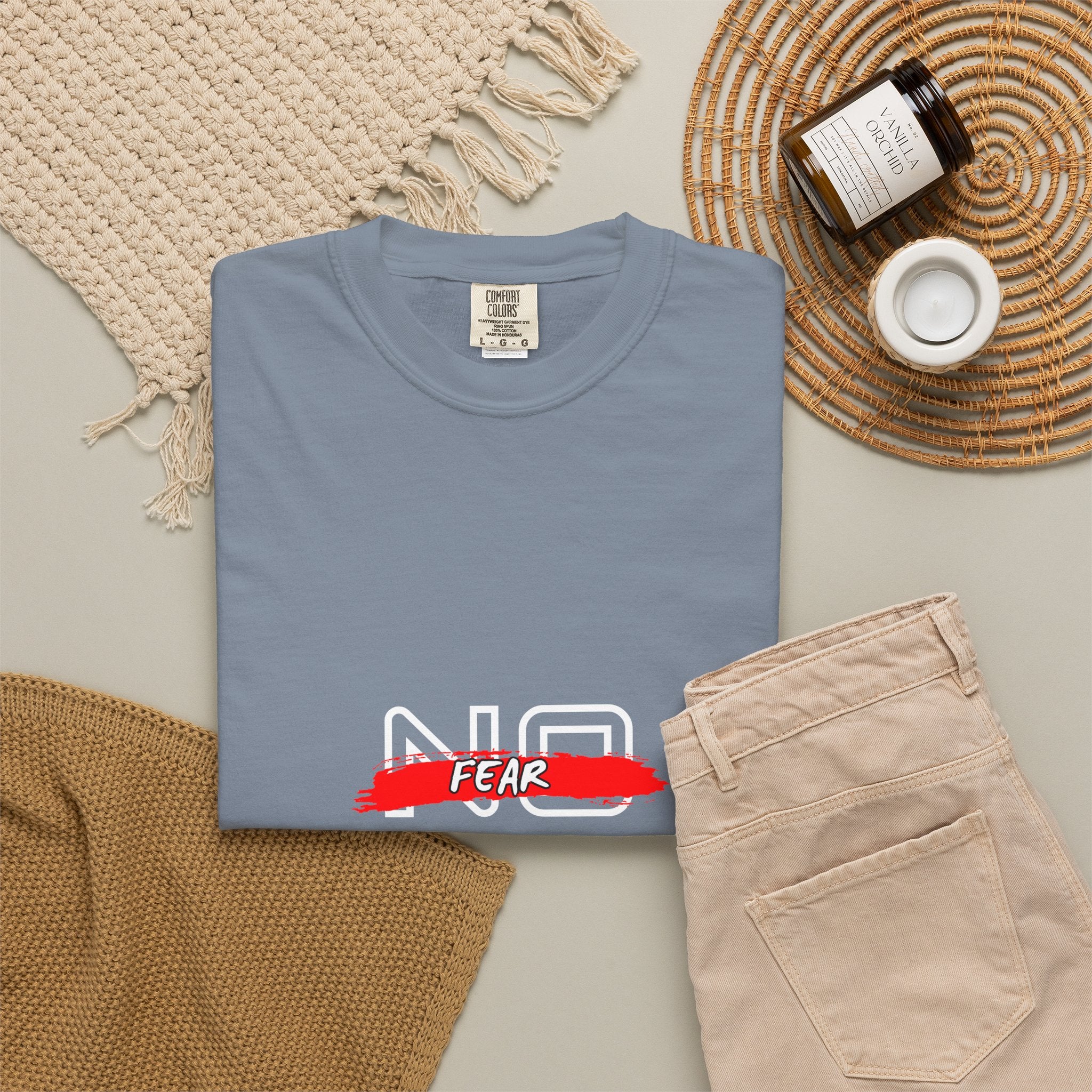 T-Shirt — "No Fear, No Limits, No Excuses" Motivational Graphic Tee