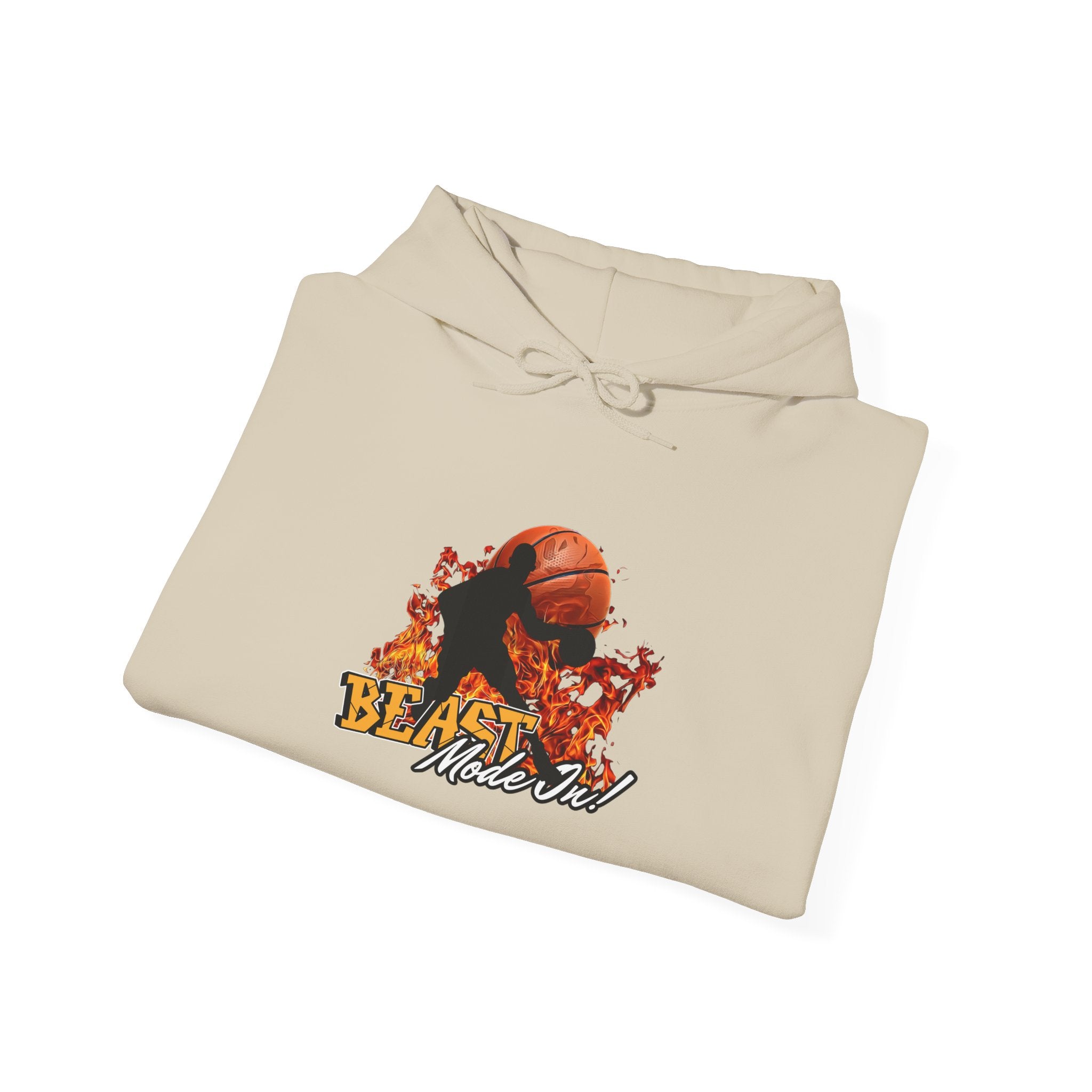 Basketball Beast Mode Hoodie — "Beast Mode On" Graphic Pullover