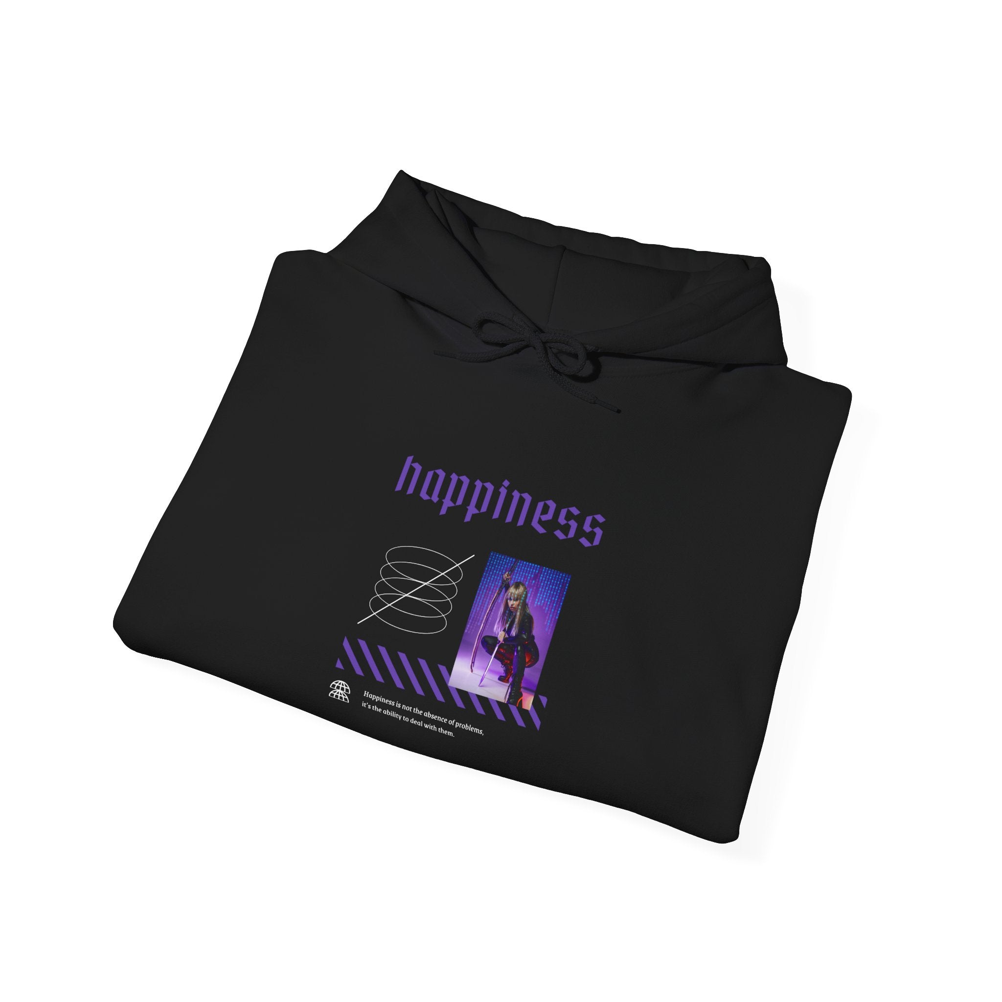 Hoodie — 'happiness' Vaporwave Graphic Pullover