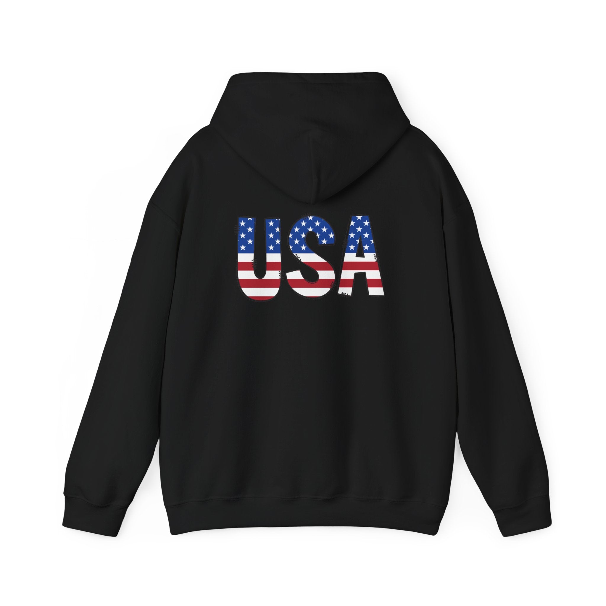 USA Flag Pullover Hoodie — Patriotic American Hoodie for 4th of July & Veterans Day
