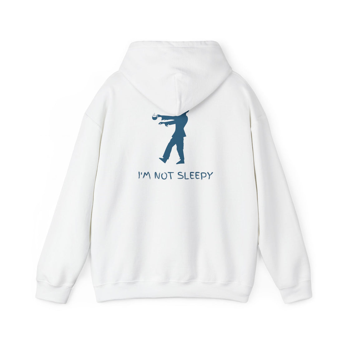 Zombie Silhouette Hoodie - "I'm Not Sleepy" Funny Halloween Pullover