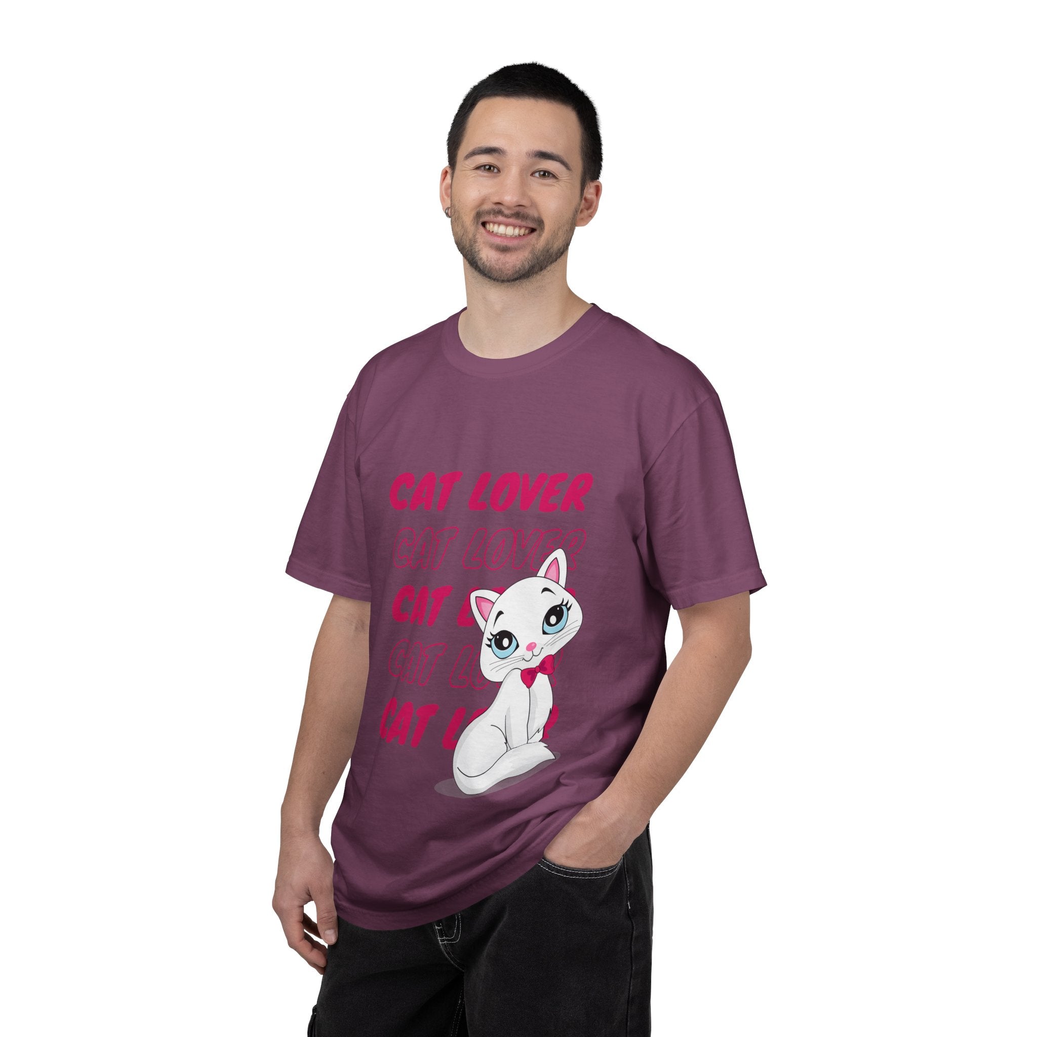 Cat Lover T-Shirt — Cute White Kitten Graphic Tee for Cat Moms & Fans