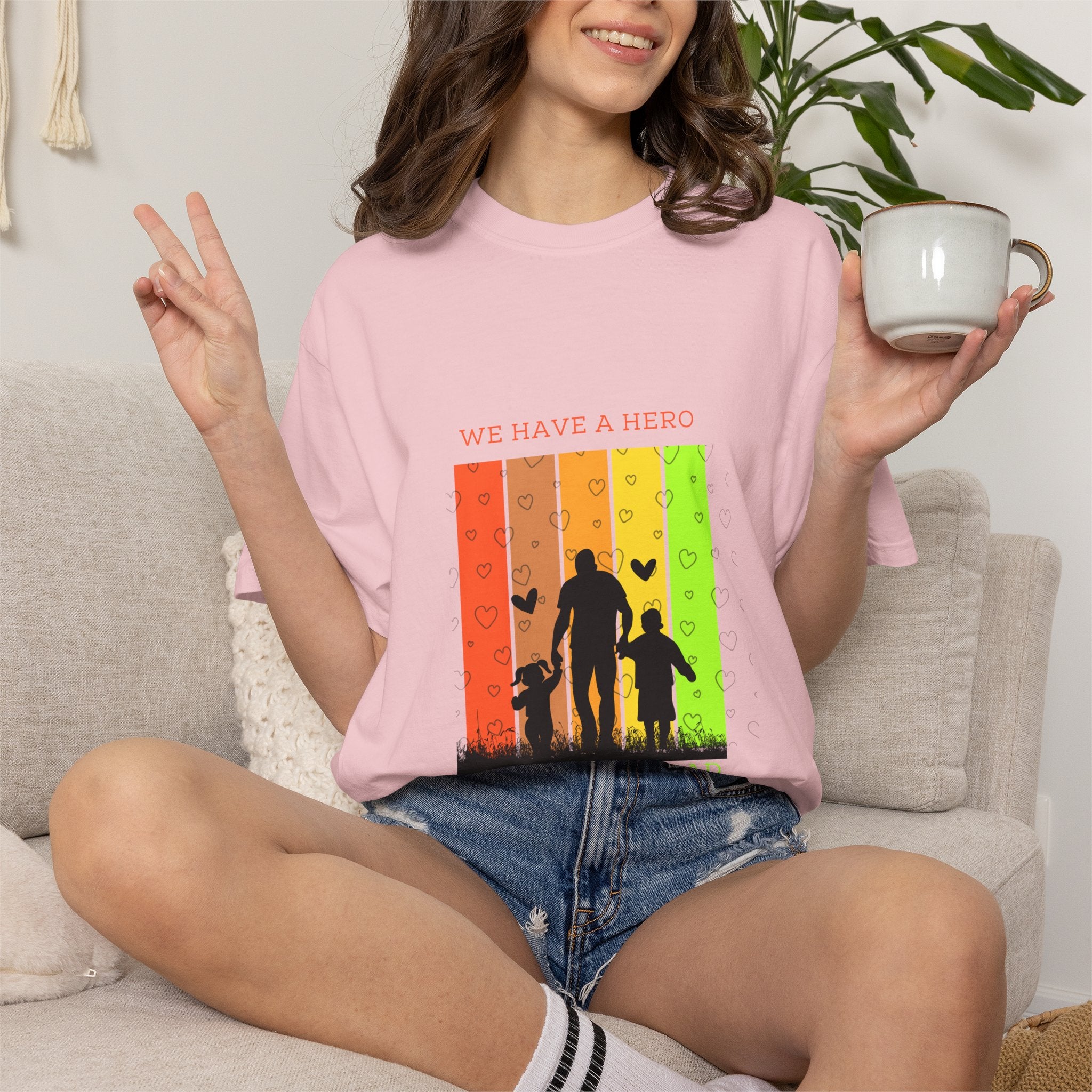 We Have a Hero Family Silhouette T-Shirt