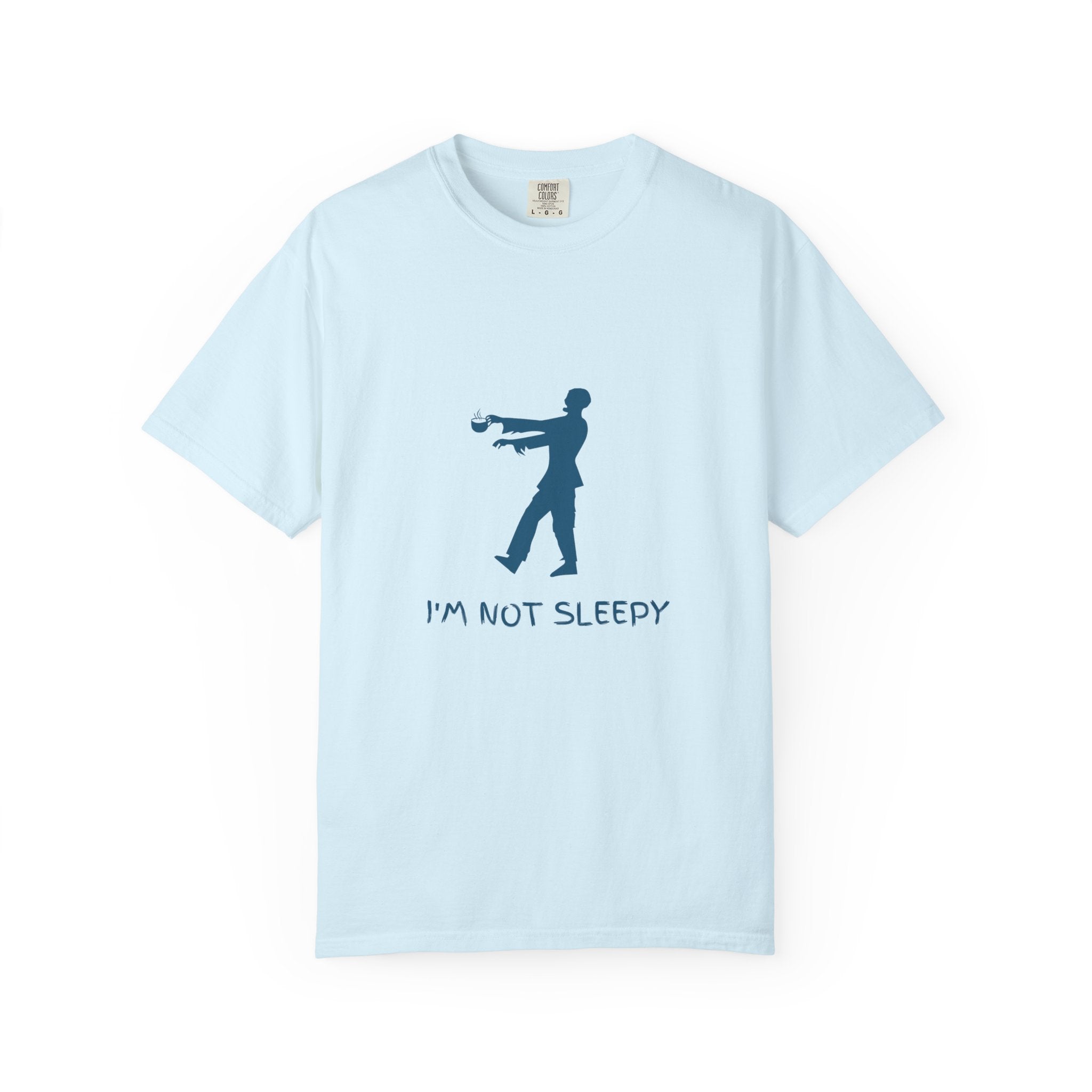 Zombie Silhouette T-Shirt — "I’m Not Sleepy" Funny Halloween Tee