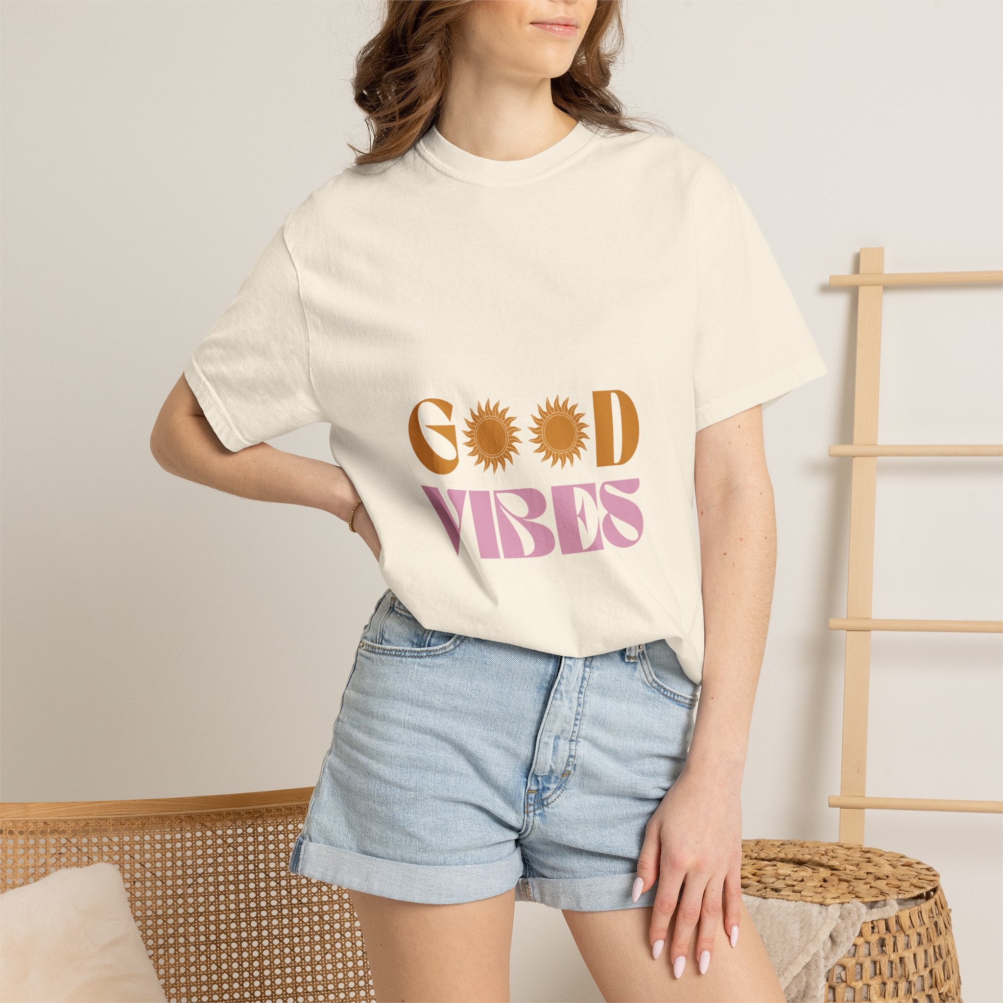 Good Vibes T-Shirt — Retro Sun Graphic Tee