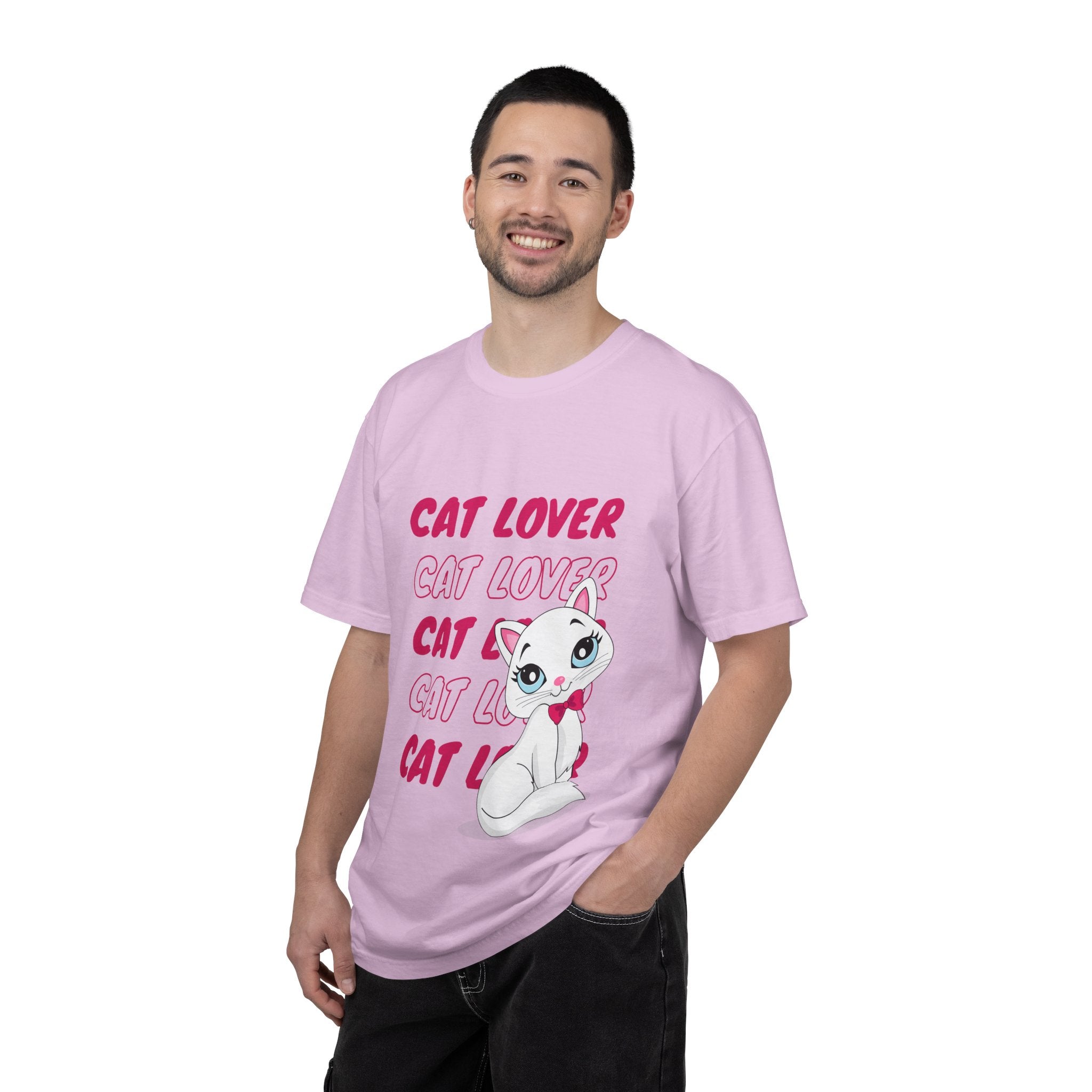 Cat Lover T-Shirt — Cute White Kitten Graphic Tee for Cat Moms & Fans