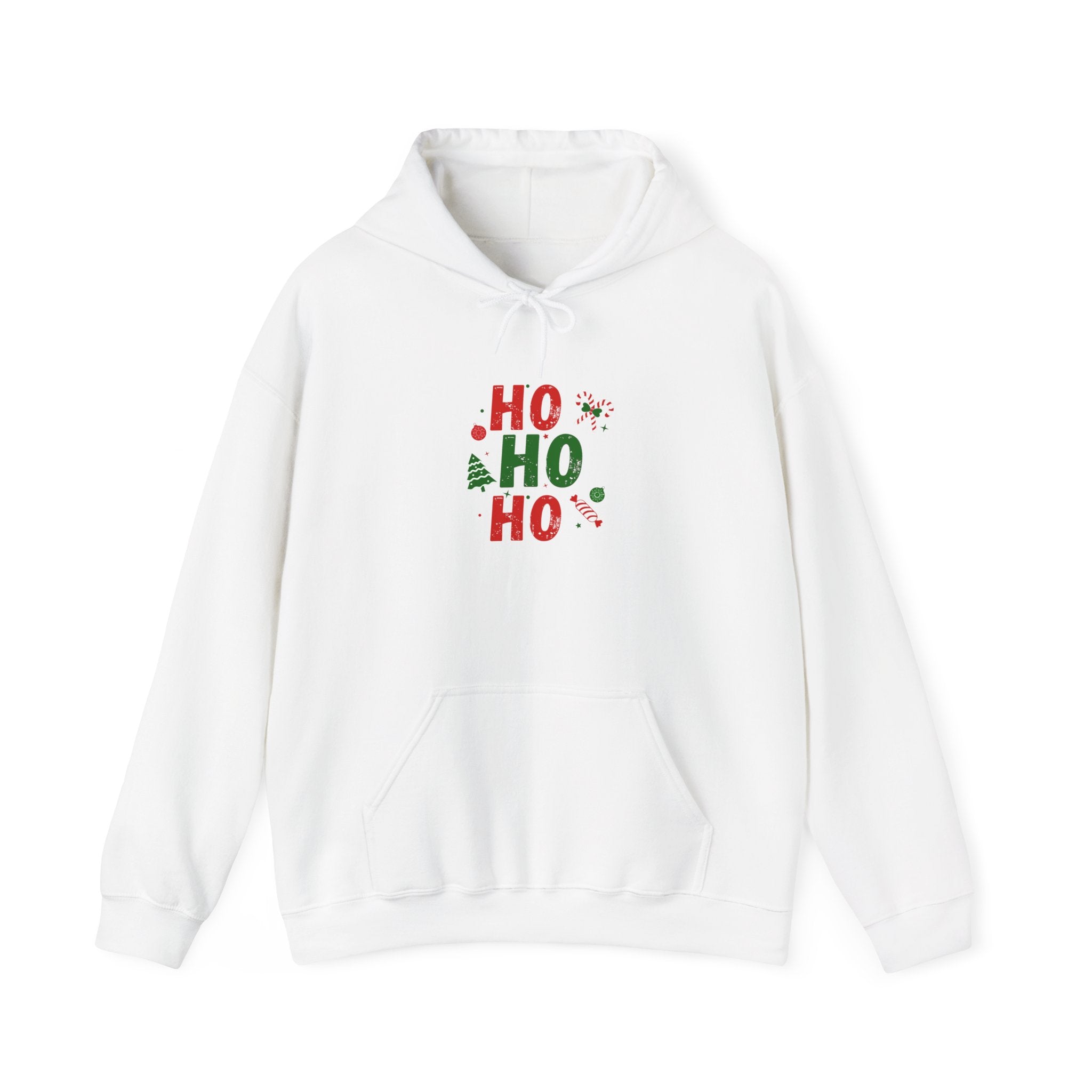 Christmas 'Ho Ho Ho' Hoodie - Festive Holiday Sweatshirt