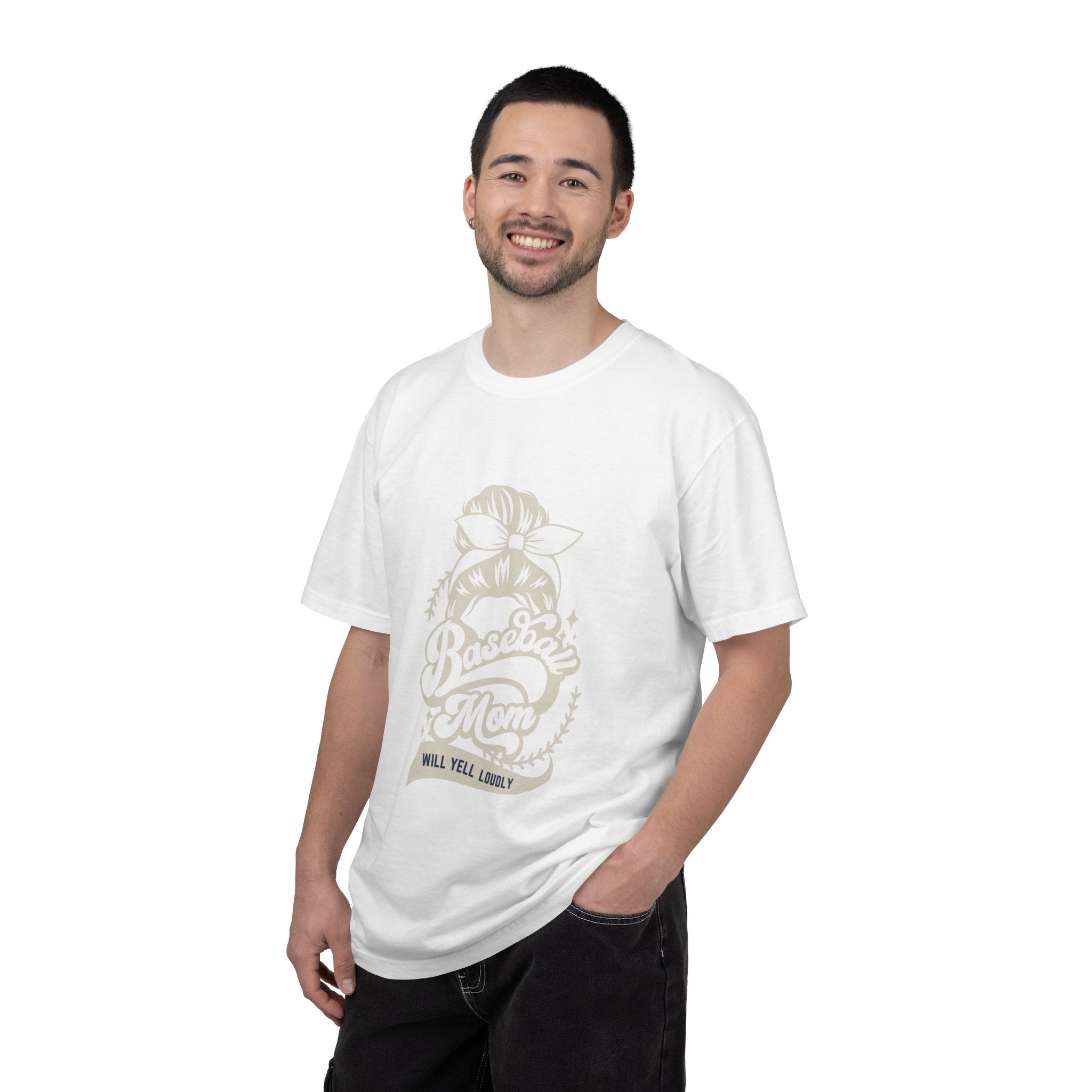 Baseball Mom T-Shirt — 'Baseball Mom Will Yell Loudly' Graphic Tee