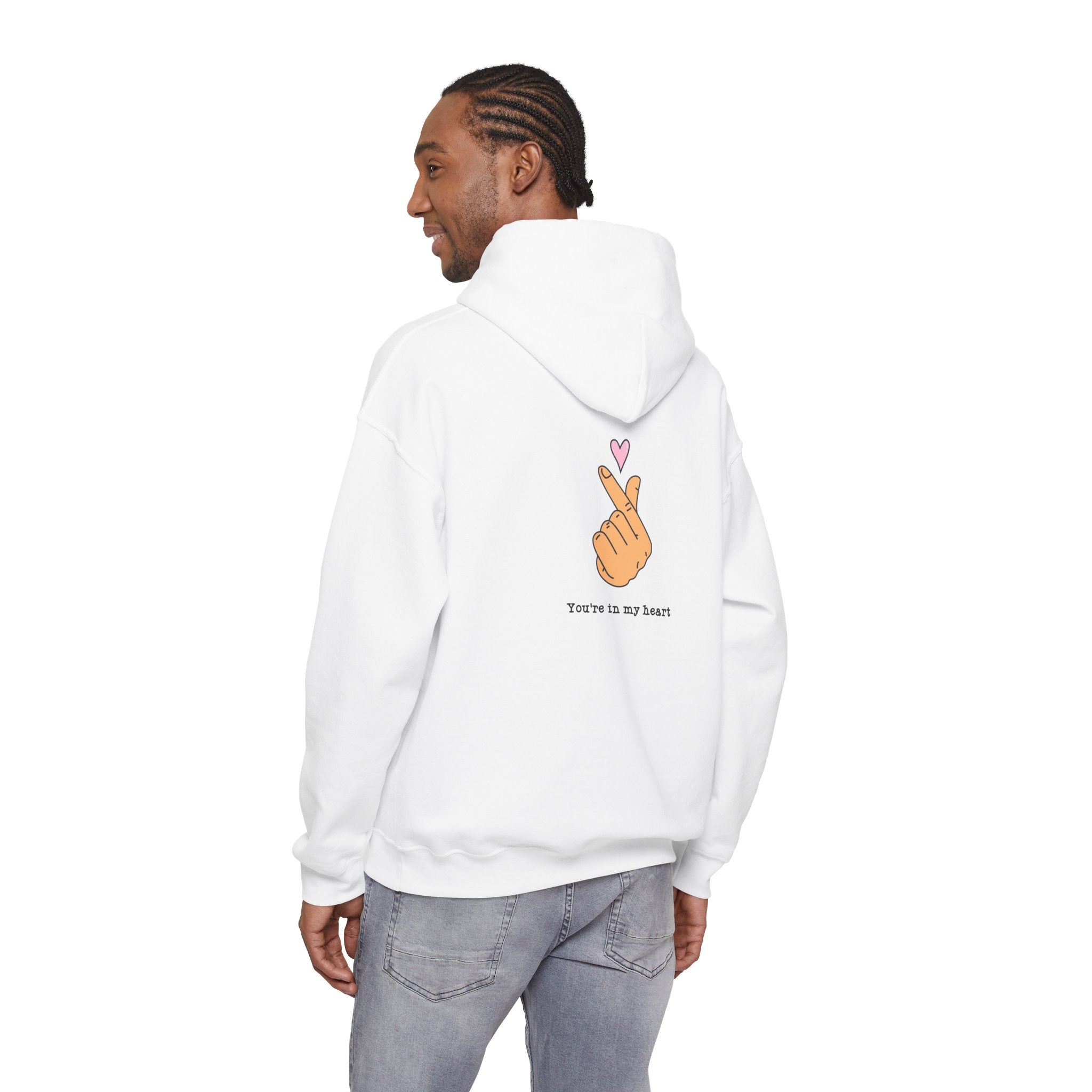 Heart Hand Hoodie — "You’re in my heart" Cute Kawaii Finger Heart Hoodie