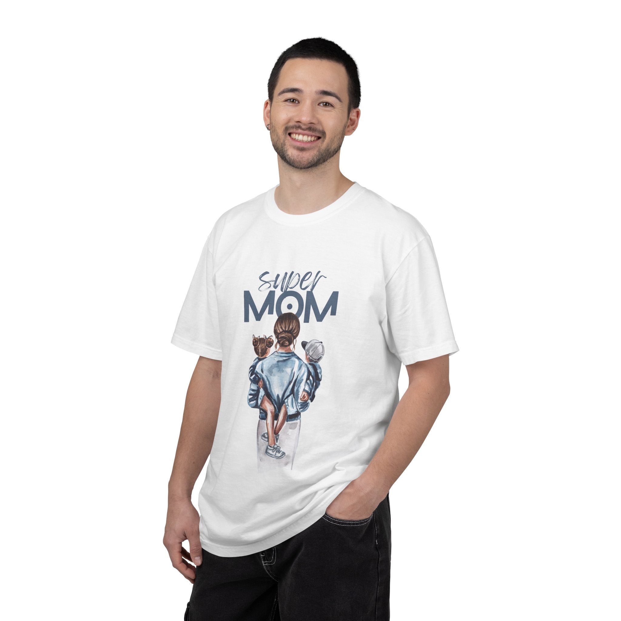 Super Mom T-Shirt — Mom with Kids Graphic Tee | Mother's Day Gift