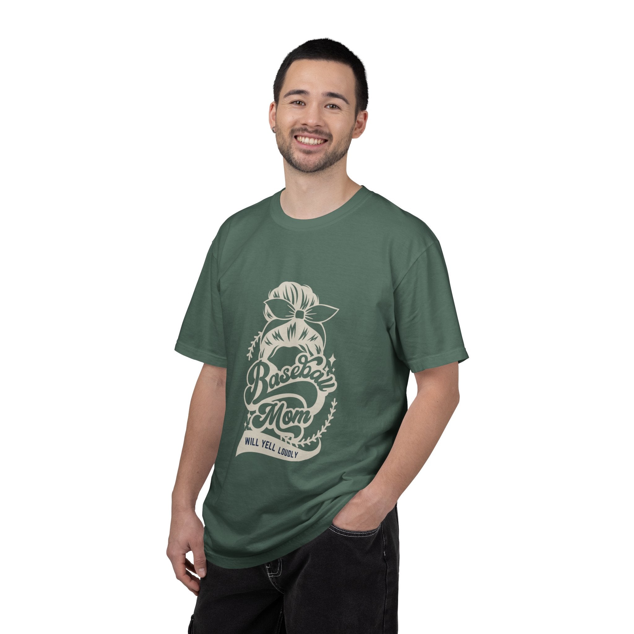 Baseball Mom T-Shirt — 'Baseball Mom Will Yell Loudly' Graphic Tee