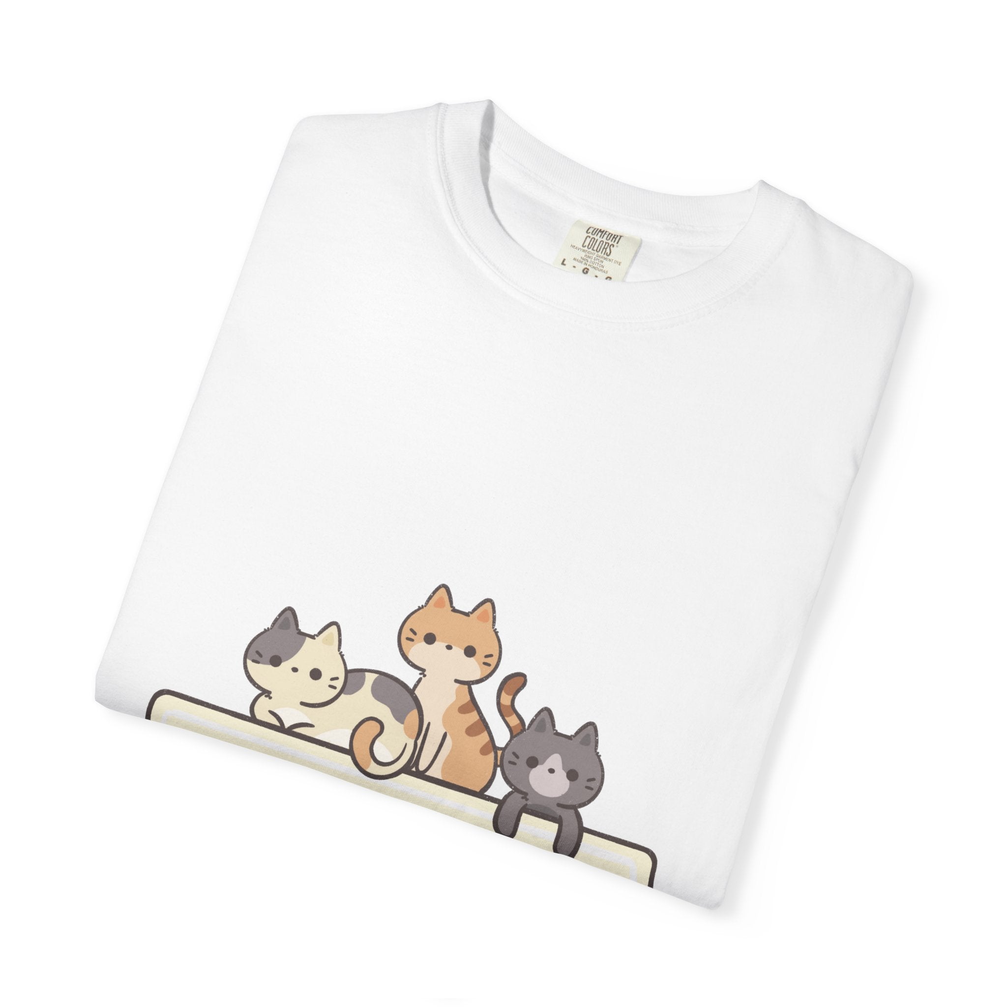 Pet Lover T-Shirt — "Life is More Colorful if You Have a Pet" Cute Cat Illustration
