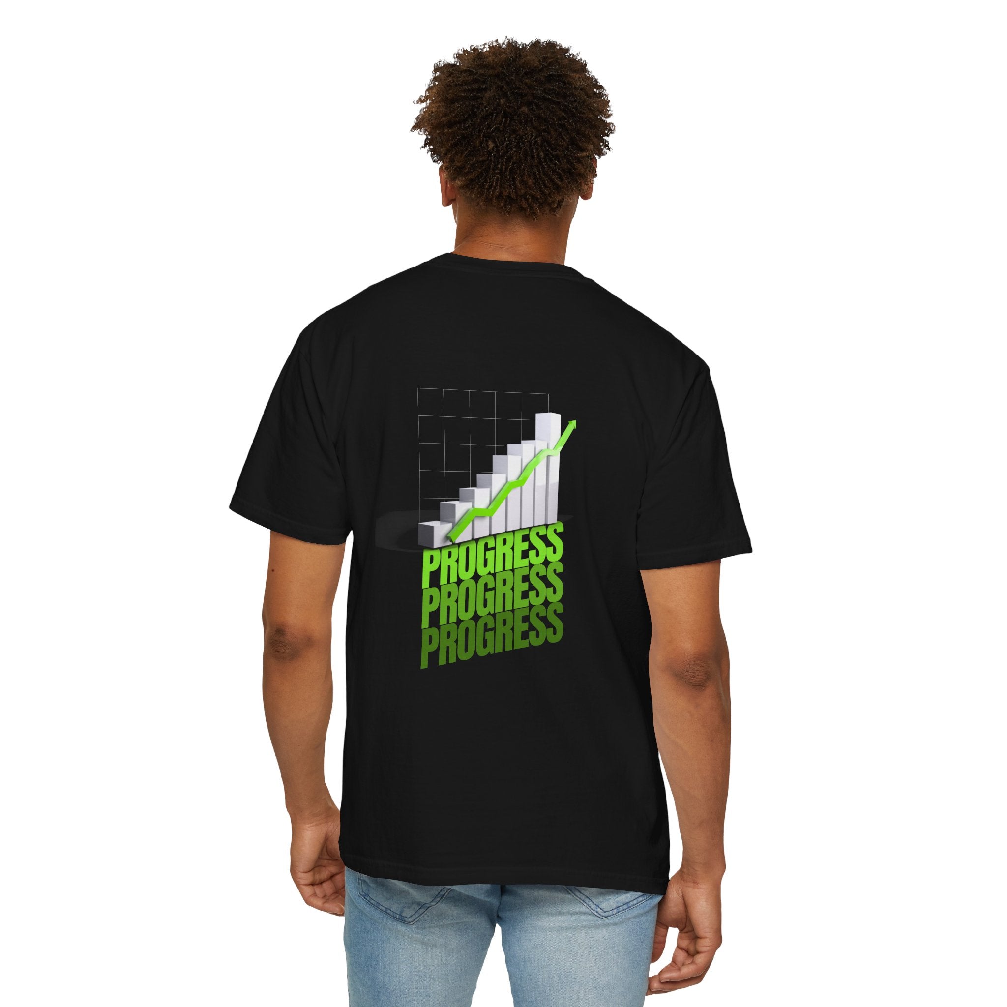 Progress Bar T-Shirt — Motivational 'PROGRESS' Graphic Tee