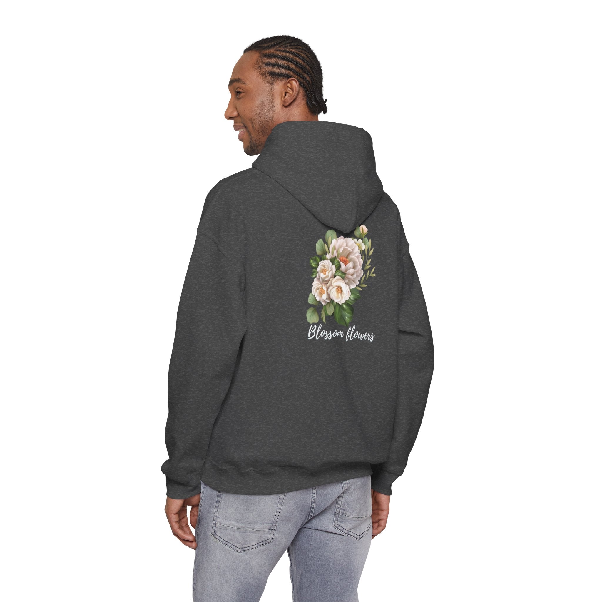 Floral 'Blossom Flowers' Hoodie – Soft Vintage Rose Graphic