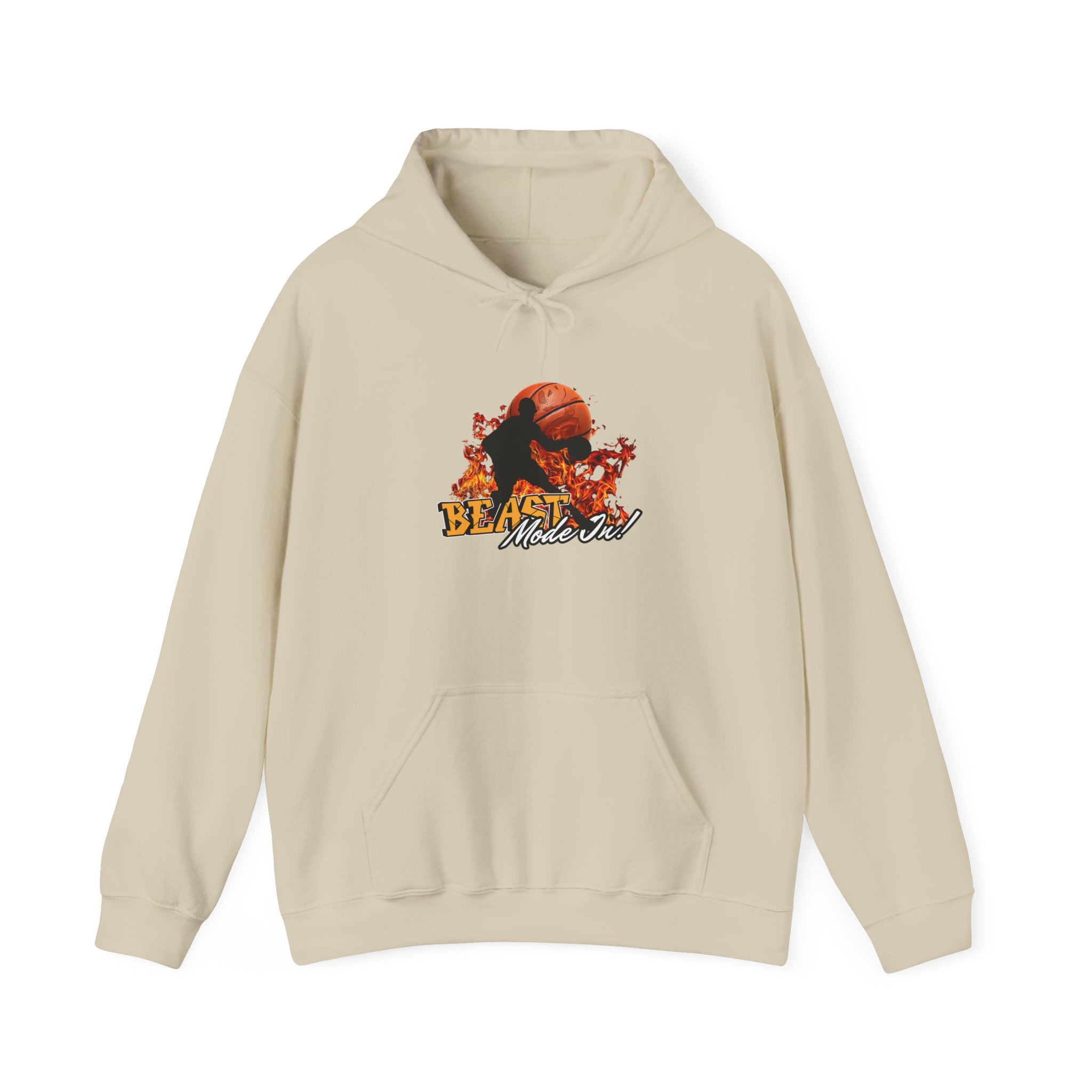 Basketball Beast Mode Hoodie — "Beast Mode On" Graphic Pullover