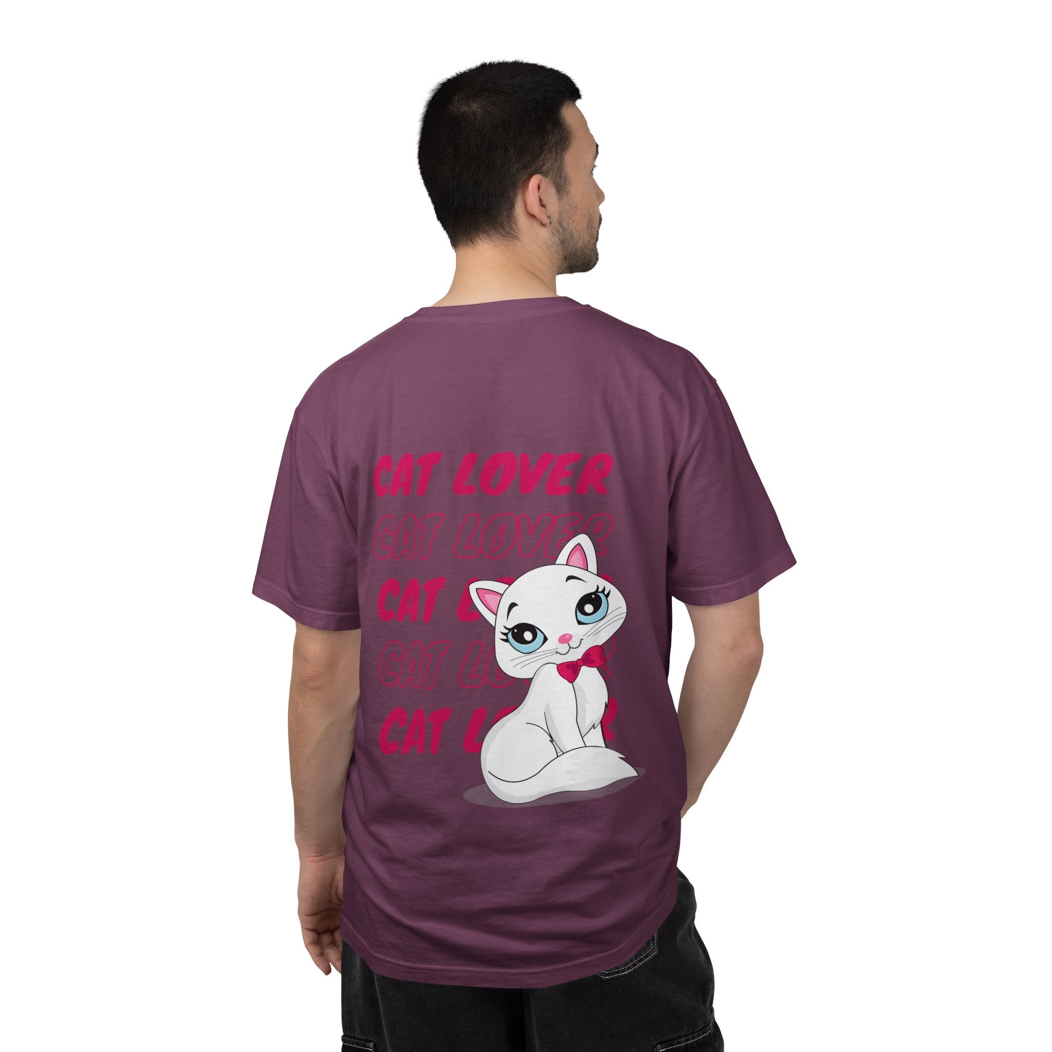 Cat Lover T-Shirt — Cute White Kitten Graphic Tee for Cat Moms & Fans