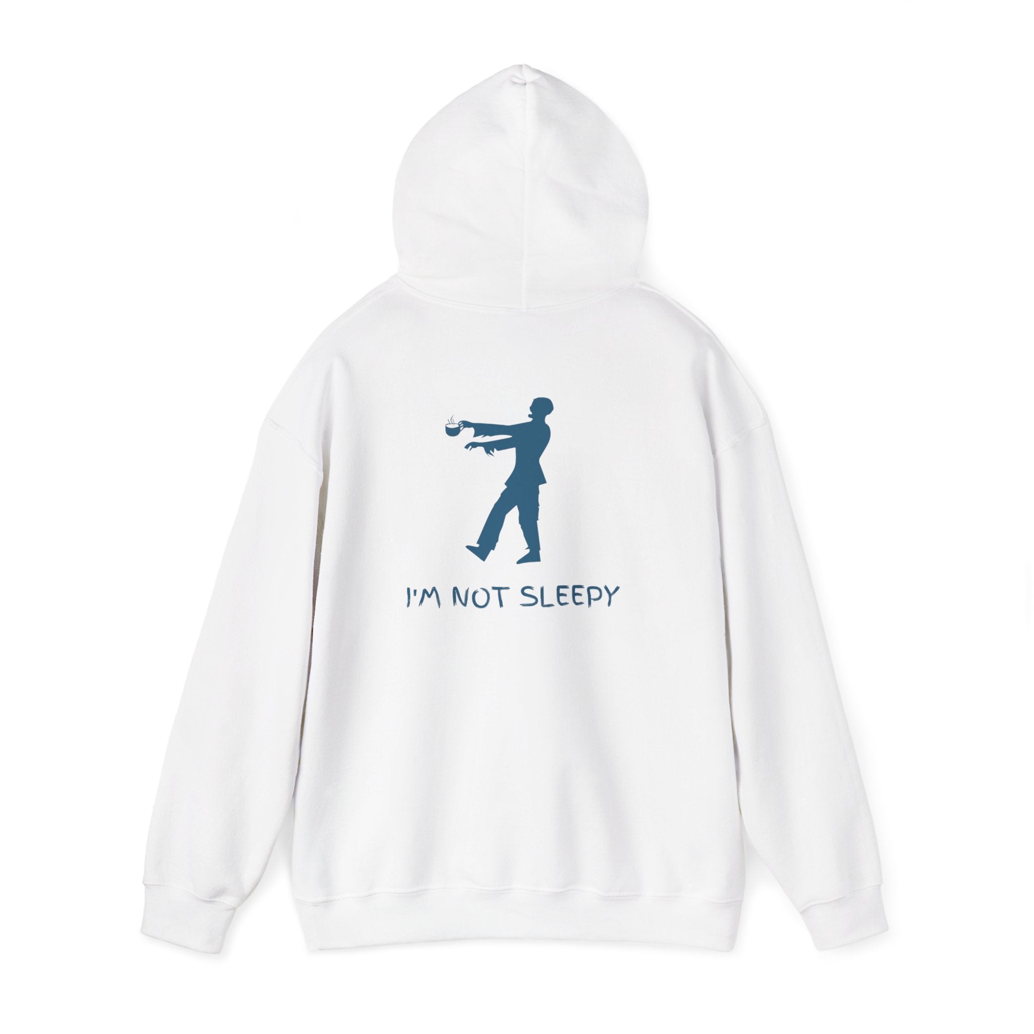 Zombie Silhouette Hoodie - "I'm Not Sleepy" Funny Halloween Pullover