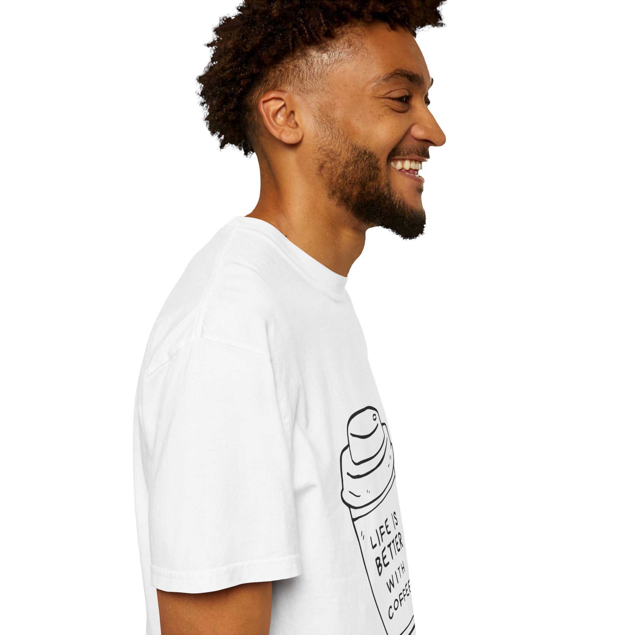 Coffee Lover T‑Shirt — "Life Is Better With Coffee" Graphic Tee