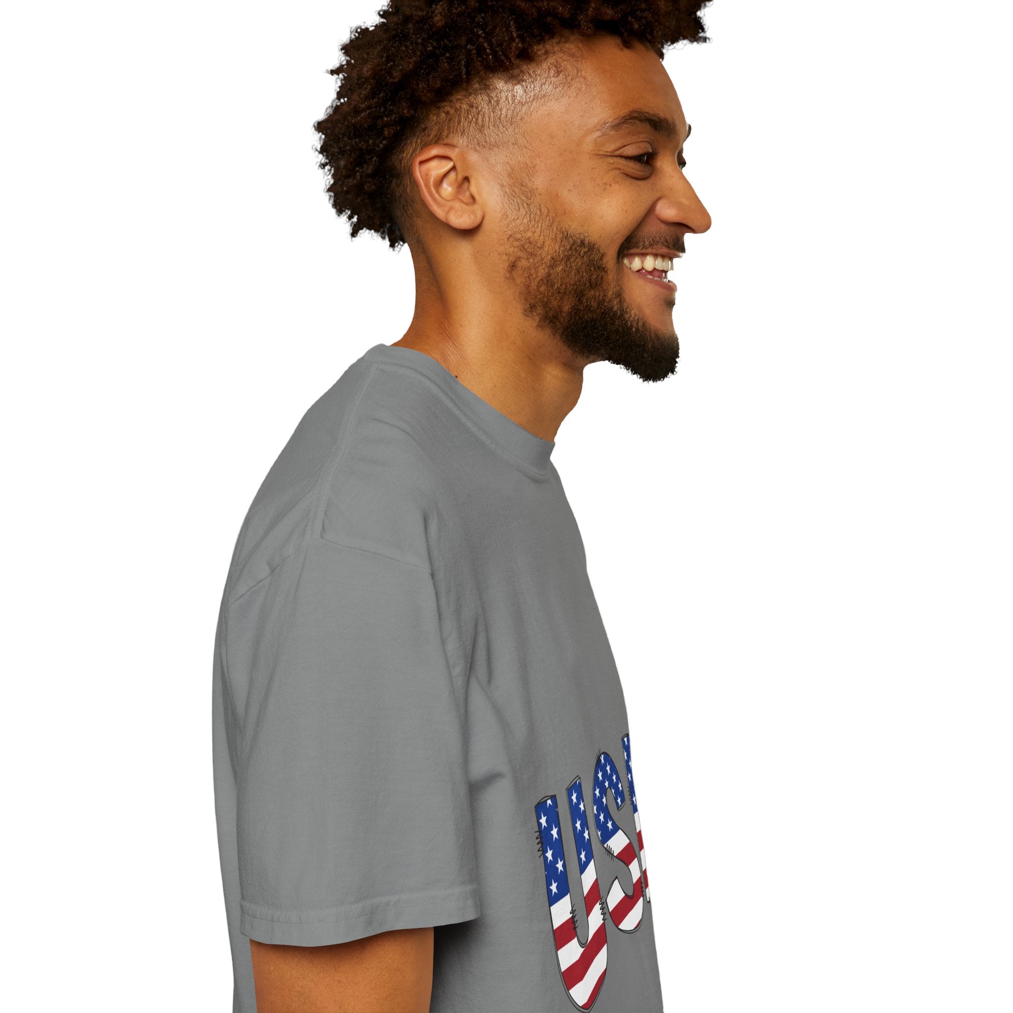 USA Flag Graphic T-Shirt — Patriotic Fourth of July Tee