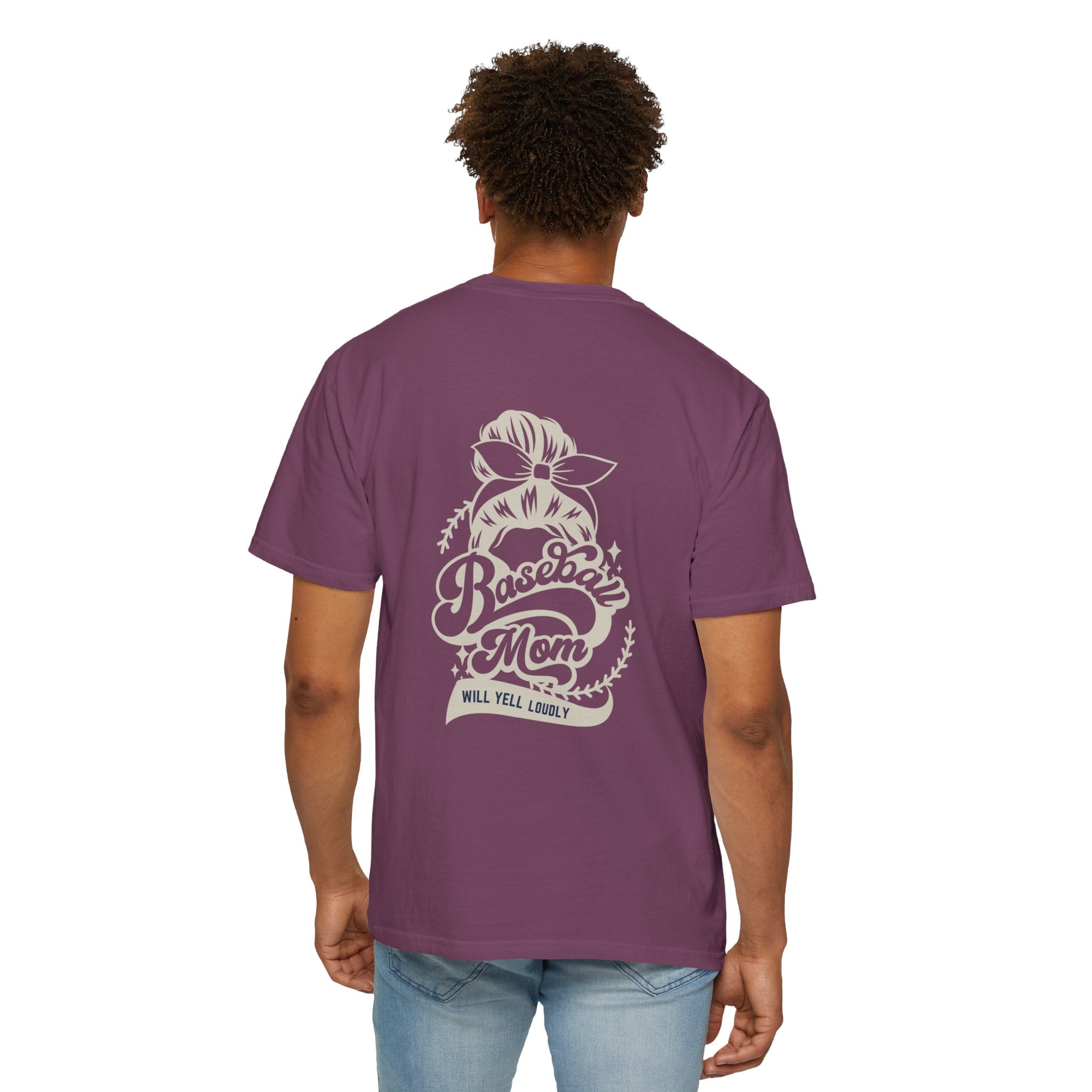 Baseball Mom T-Shirt — 'Baseball Mom Will Yell Loudly' Graphic Tee