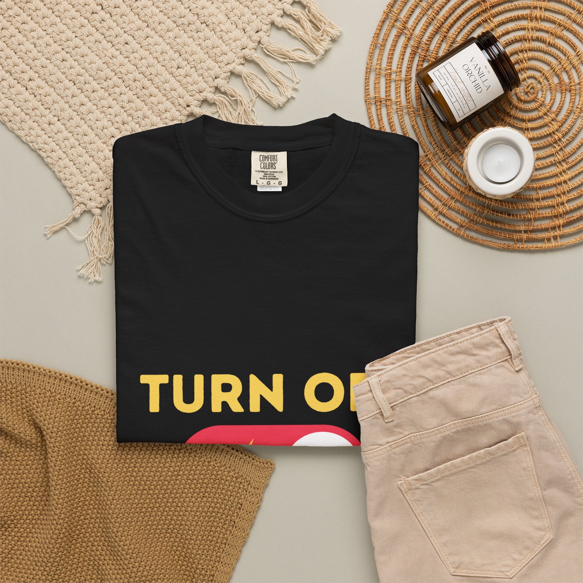 Turn Off Negativity T-Shirt — Positive Vibes Graphic Tee